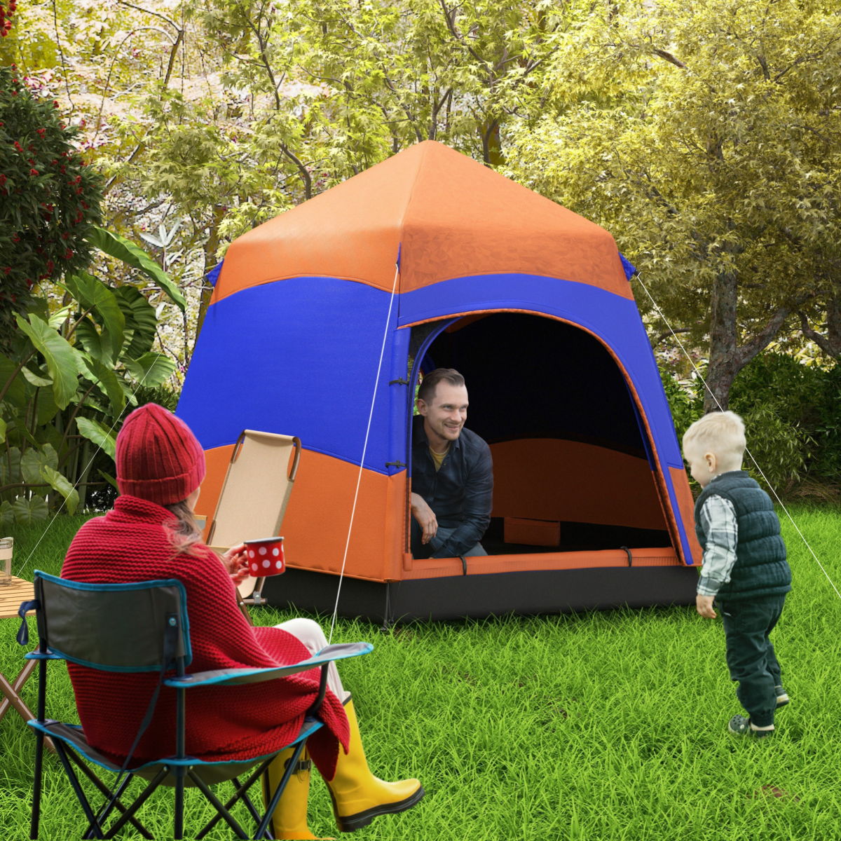 4 Person Pop Up Tent Camping - Stay-outdoors.co.uk