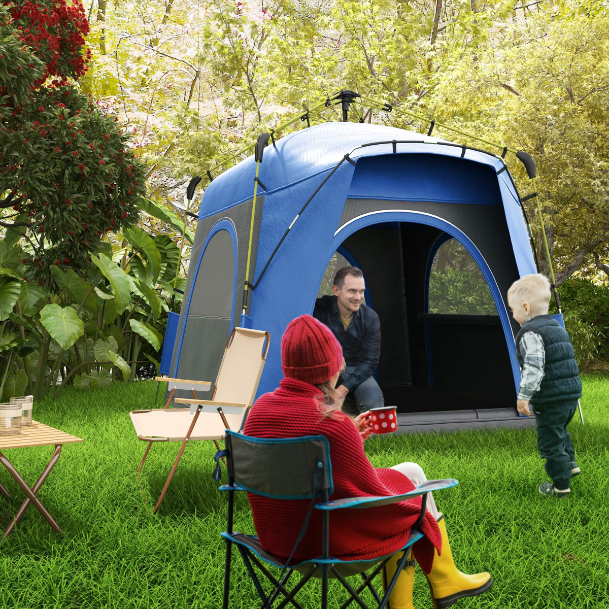 Four Man Pop Up Tent- Automatic Camping. - Stay-outdoors.co.uk