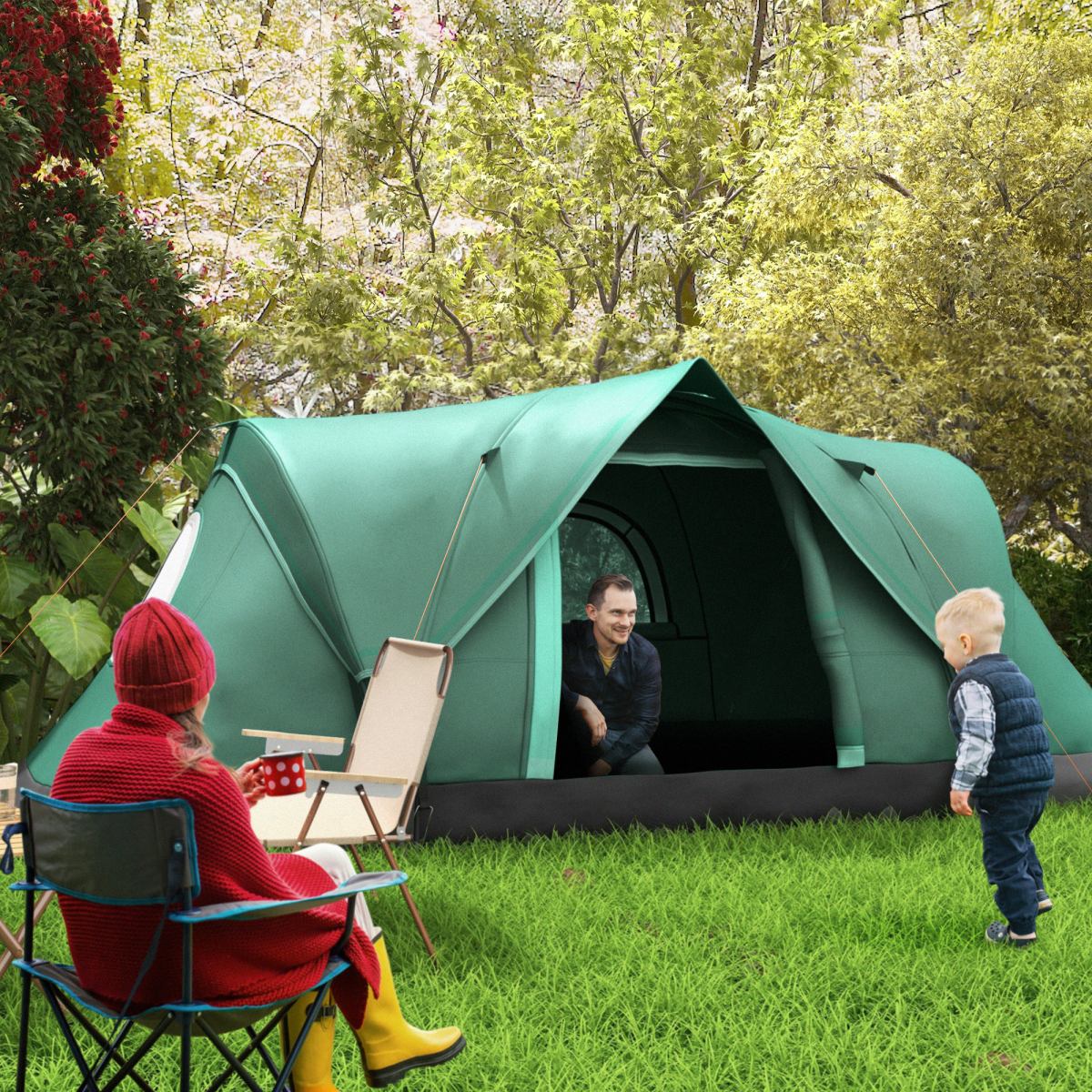 Camping Tent For 5-6 persons.