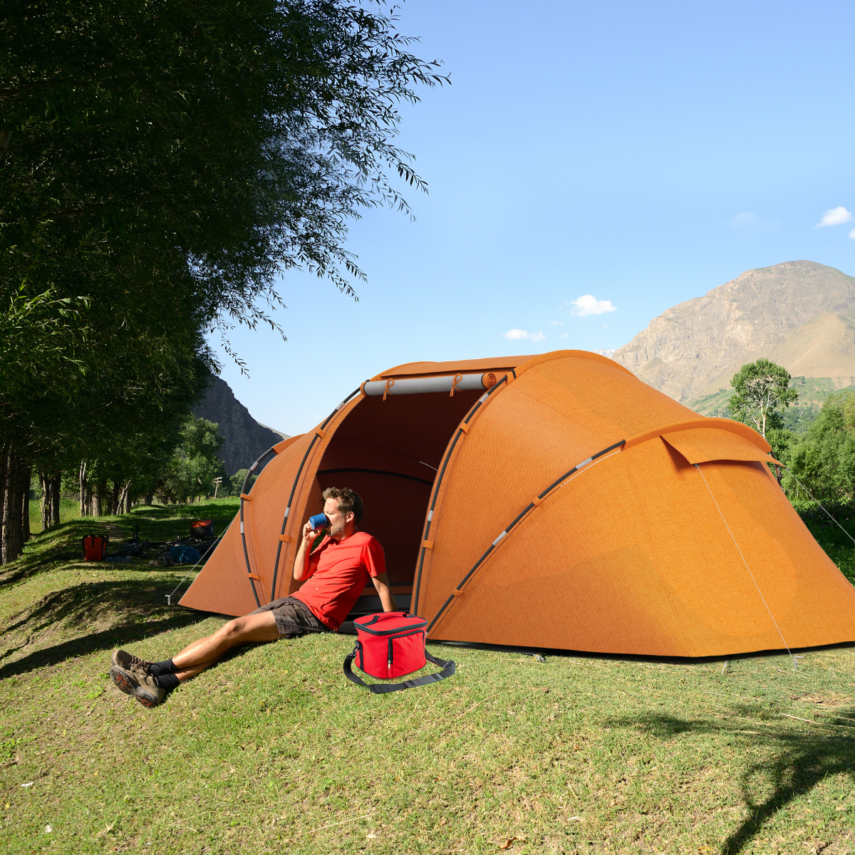 4-6 Persons Camping Tent Dome.