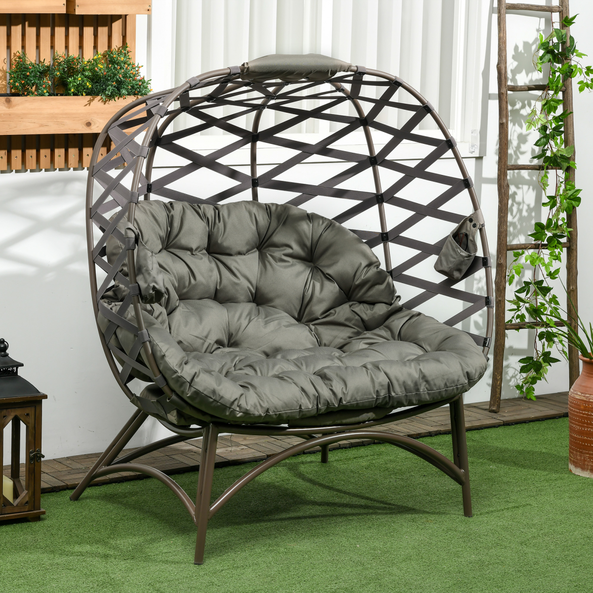 Two Seater Egg Chair. - Stay-outdoors.co.uk