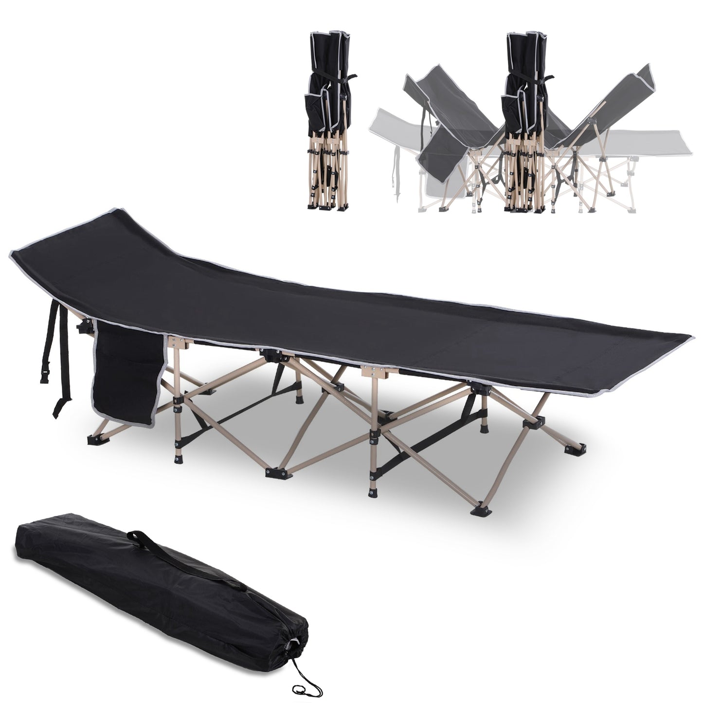 Single Portable Outdoor sleeping bed. - Stay-outdoors.co.uk