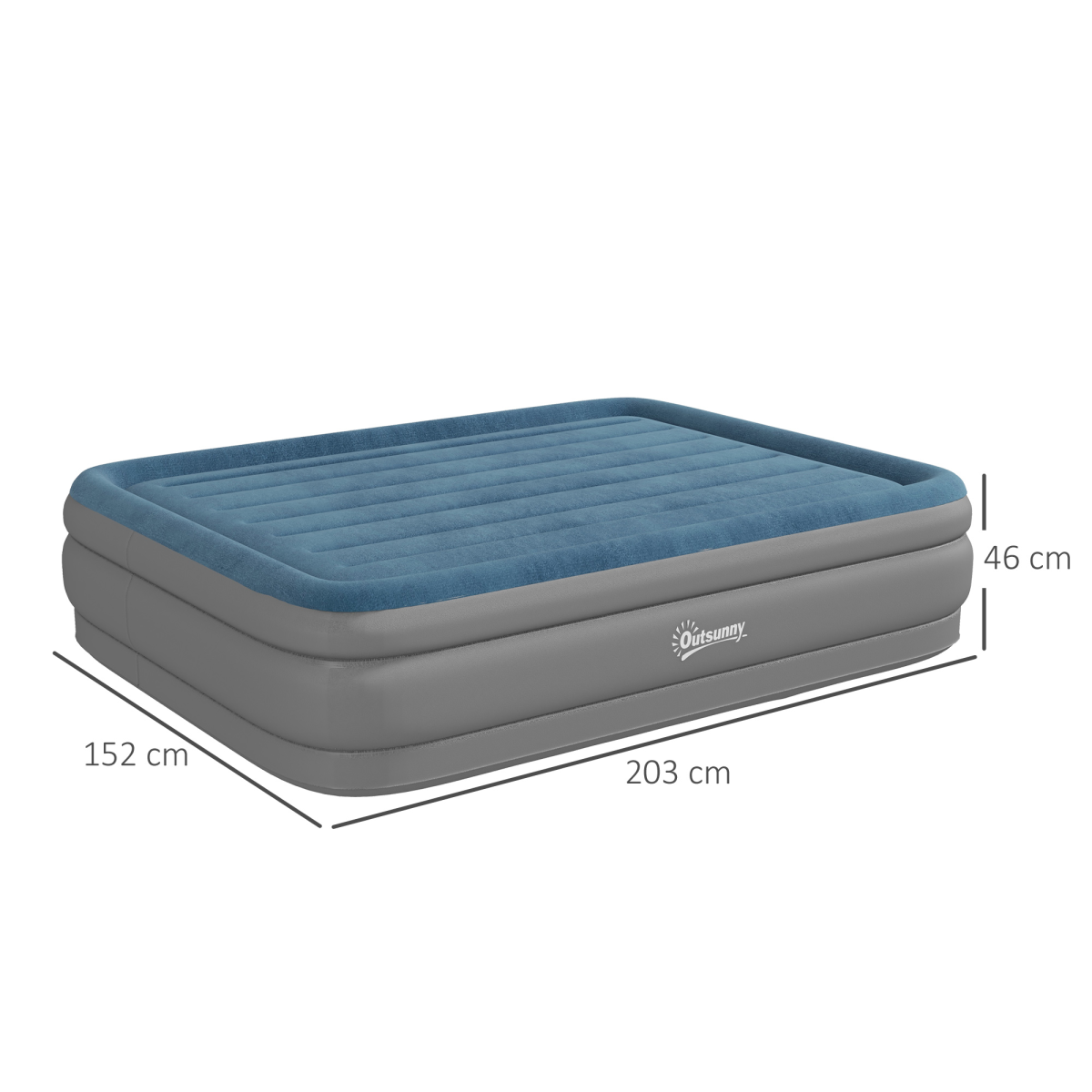 Queen Inflatable Mattress with Electric Pump. - Stay-outdoors.co.uk