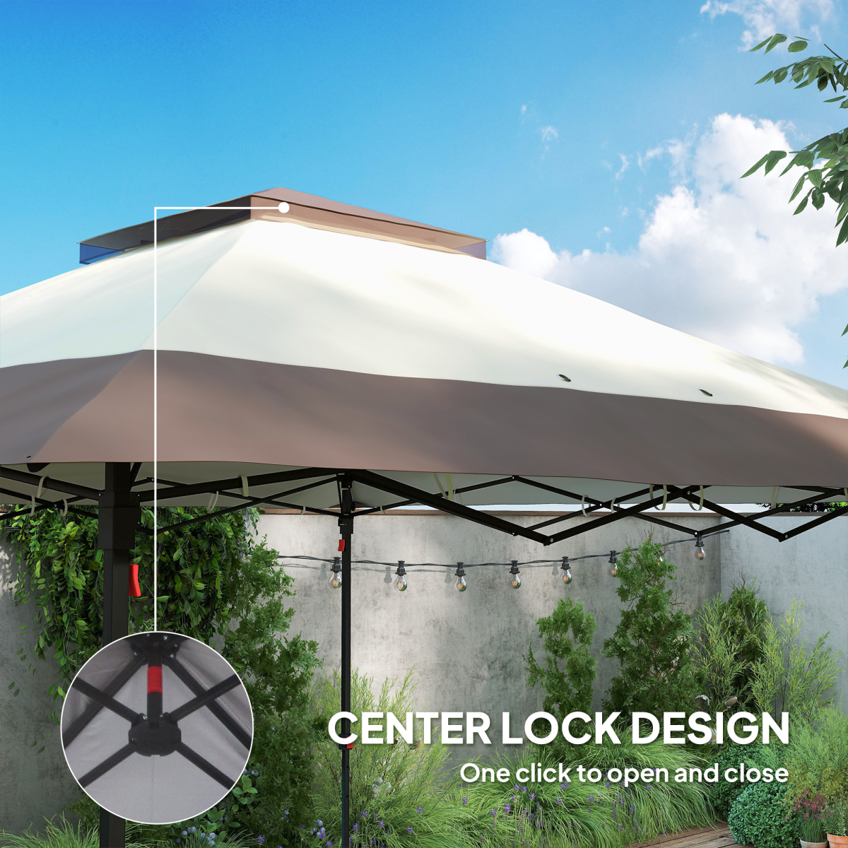 Folding Canopy with Adjustable Height & Ventilation - Portable Tent - Stay-outdoors.co.uk