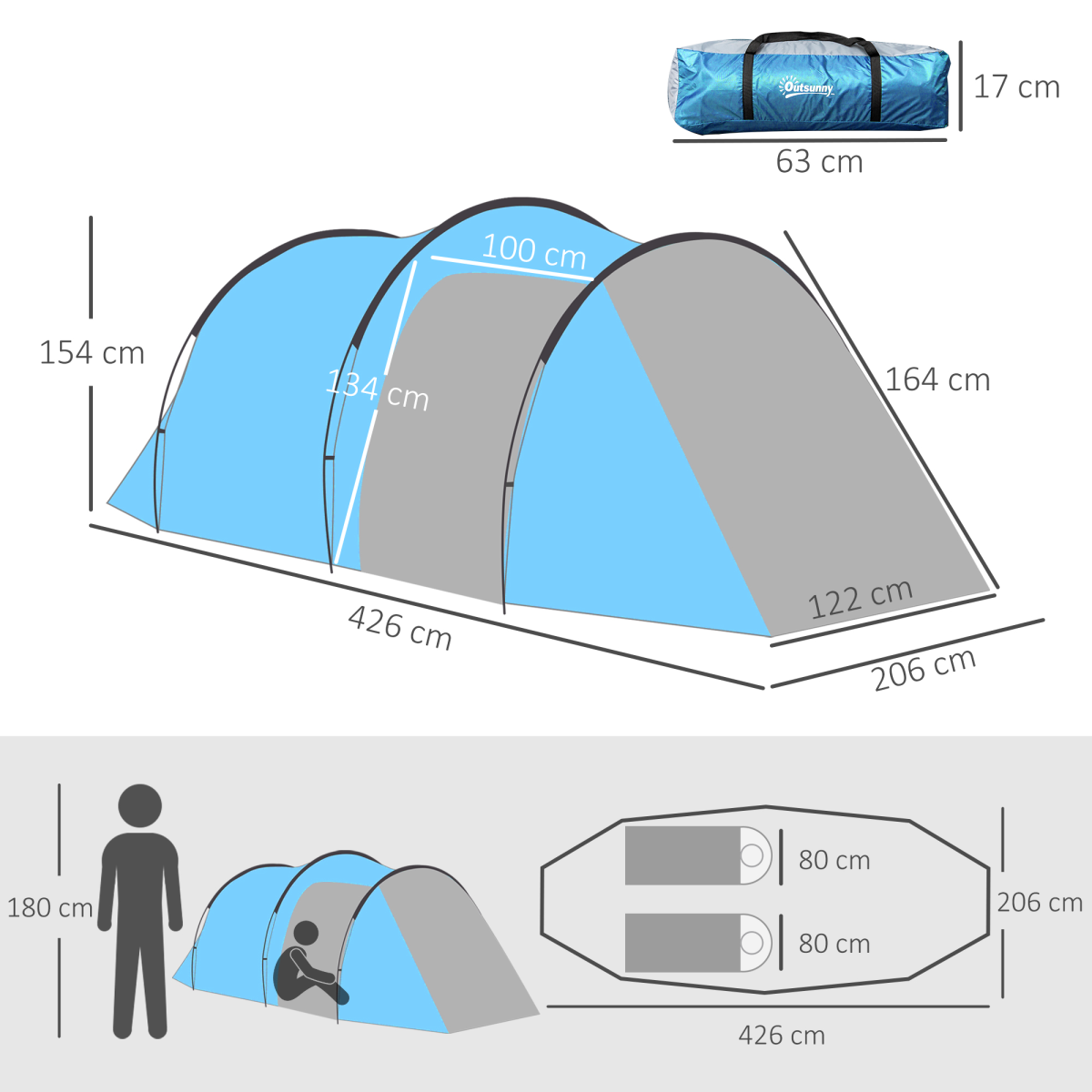 3 birth Camping Tent. - Stay-outdoors.co.uk