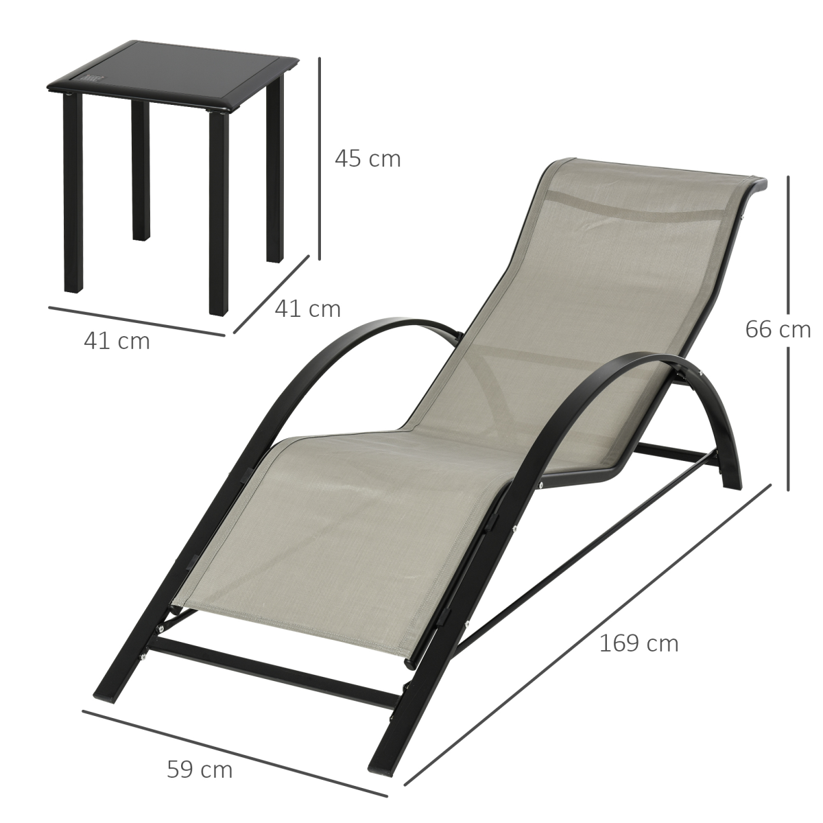3 Pieces Lounge Chair Set. - Stay-outdoors.co.uk