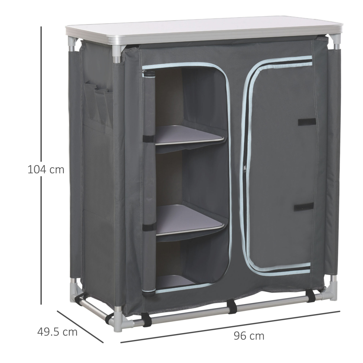 Three-shelf Camping Cupboard. - Stay-outdoors.co.uk