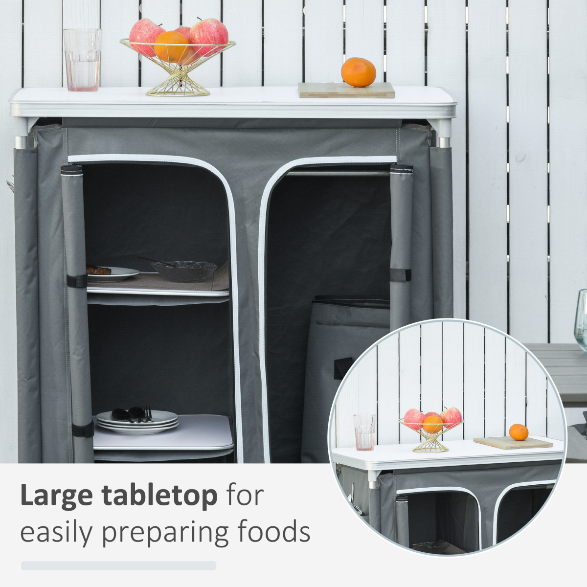 Three-shelf Camping Cupboard. - Stay-outdoors.co.uk