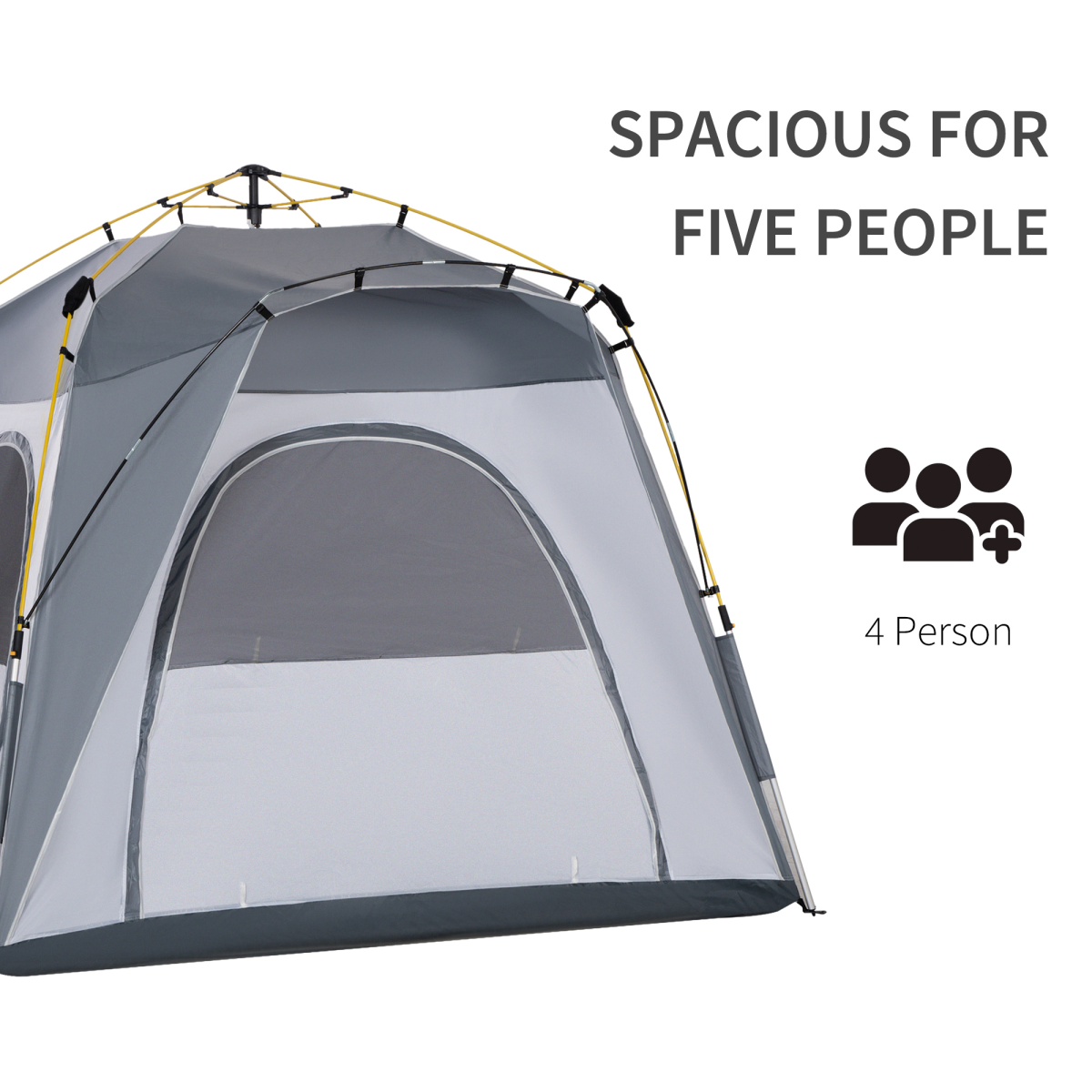 Four Man Pop Up Tent. - Stay-outdoors.co.uk