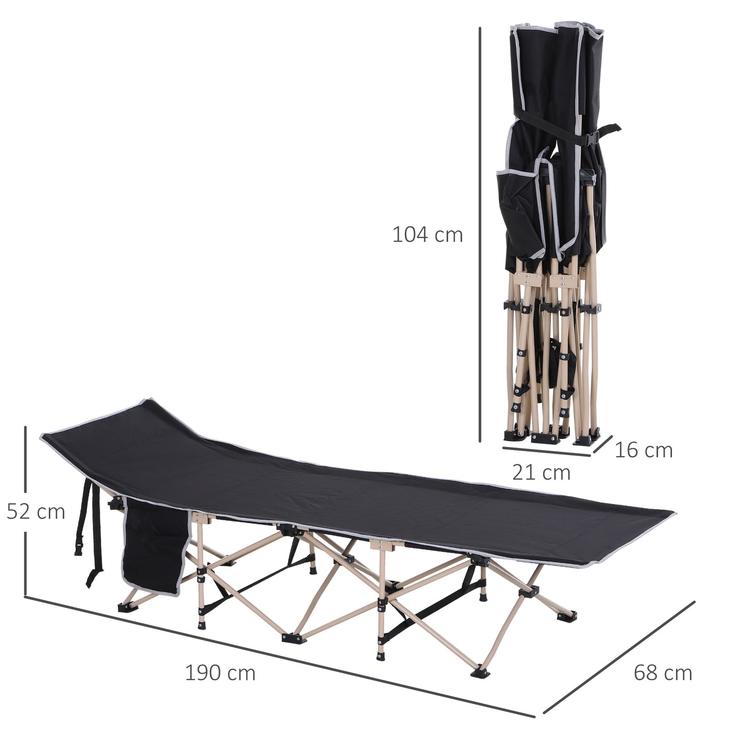 Single Portable Outdoor sleeping bed. - Stay-outdoors.co.uk
