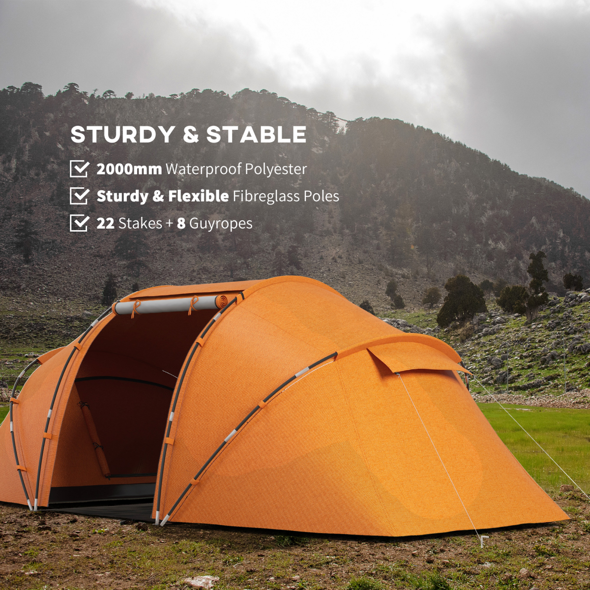 4-6 Persons Camping Tent Dome.