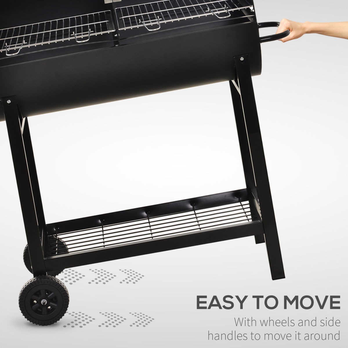 Steel 2-Grill Charcoal BBQ - Stay-outdoors.co.uk