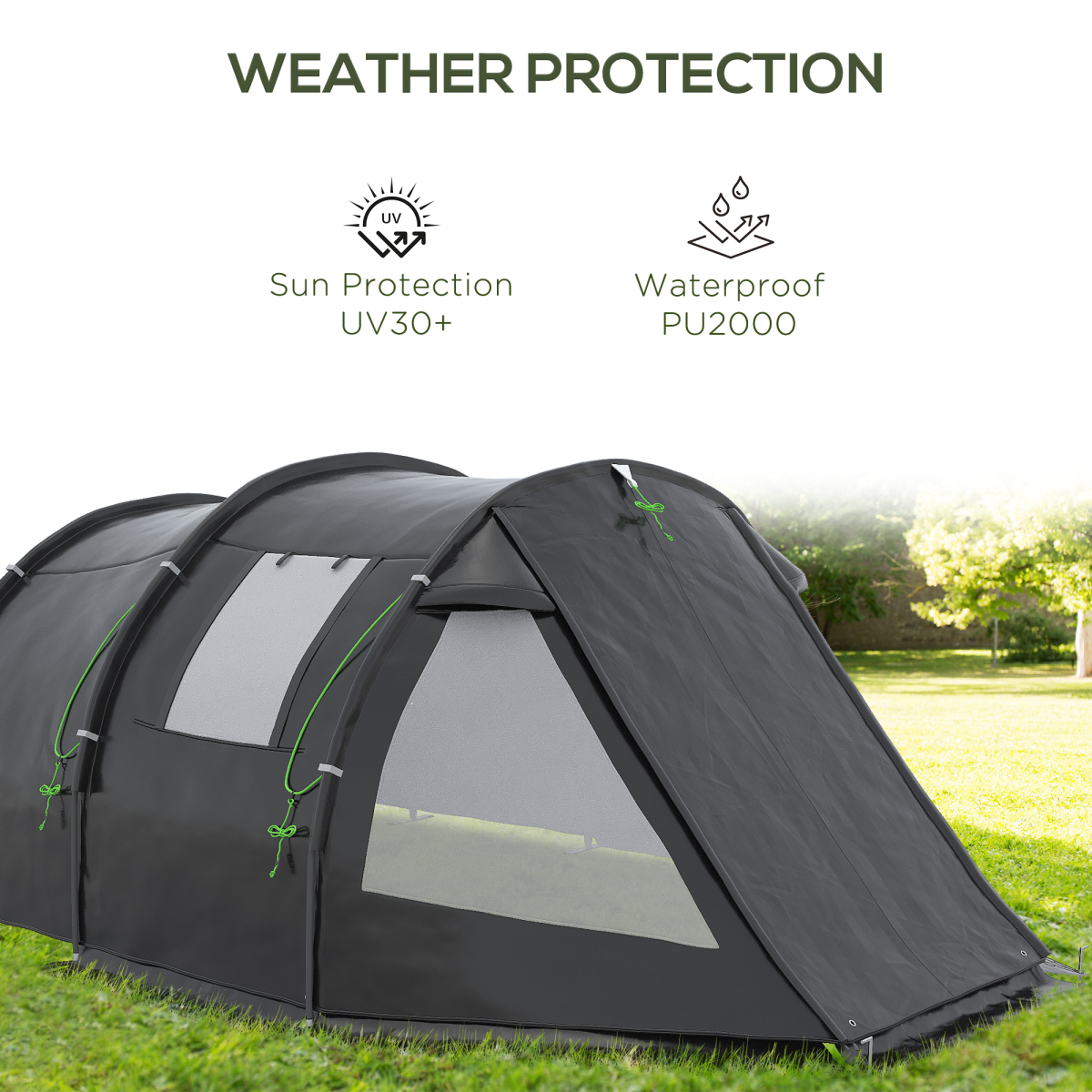 3-4 Persons Tunnel Tent. - Stay-outdoors.co.uk