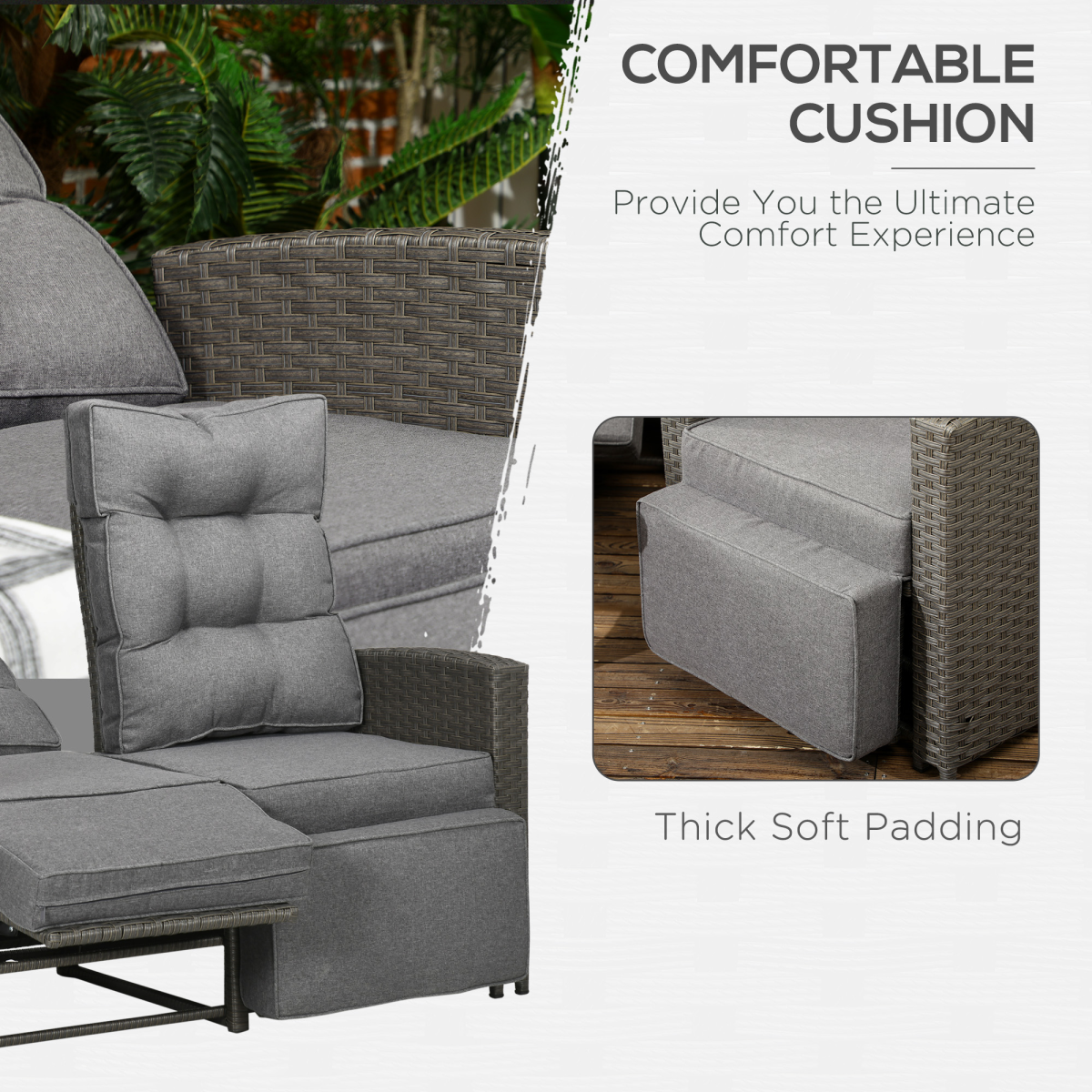 Four Piece Rattan Garden Furniture Set. - Stay-outdoors.co.uk