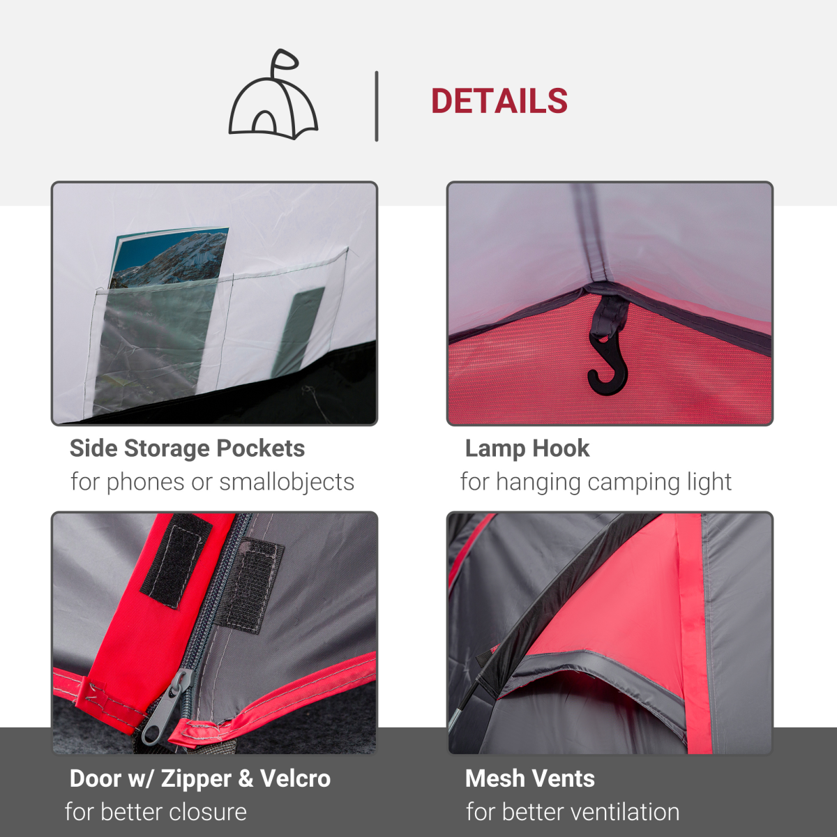 2-33 Man Camping Tent w/ 2 Rooms Porch Vents - Stay-outdoors.co.uk