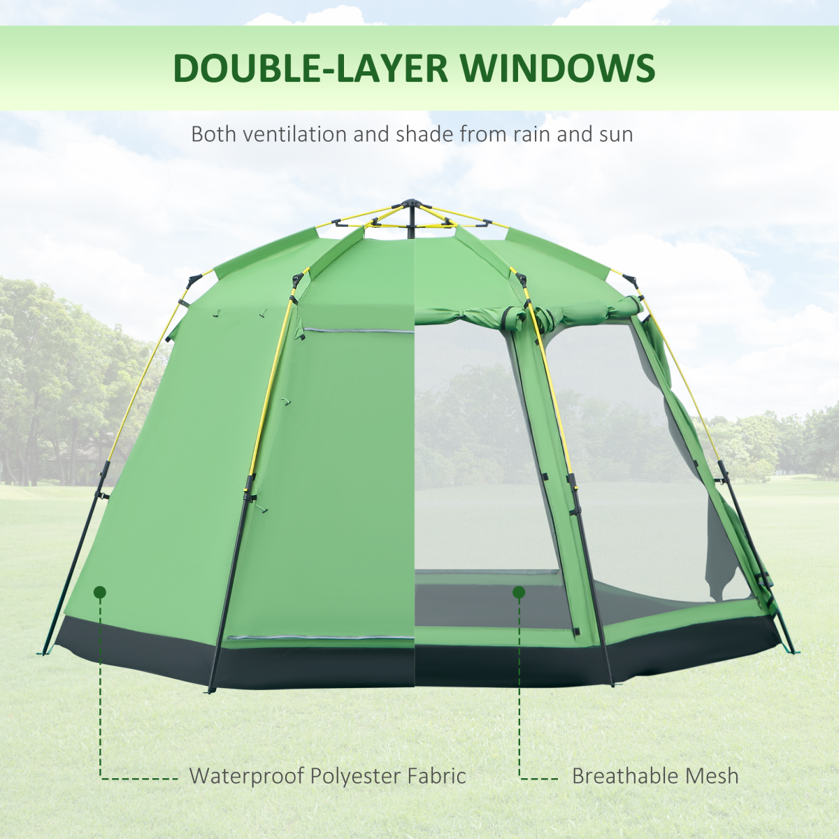 6 Person Camping pop up tent.