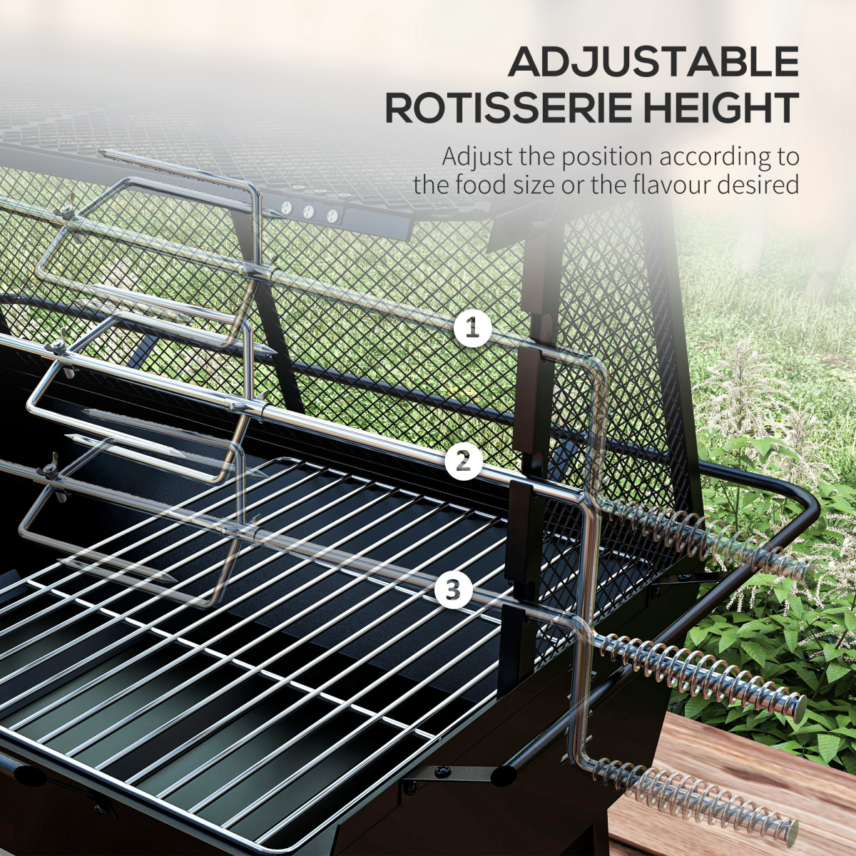 3-in-1 BBQ Rotisserie Grill Roaster Fire Pit. - Stay-outdoors.co.uk