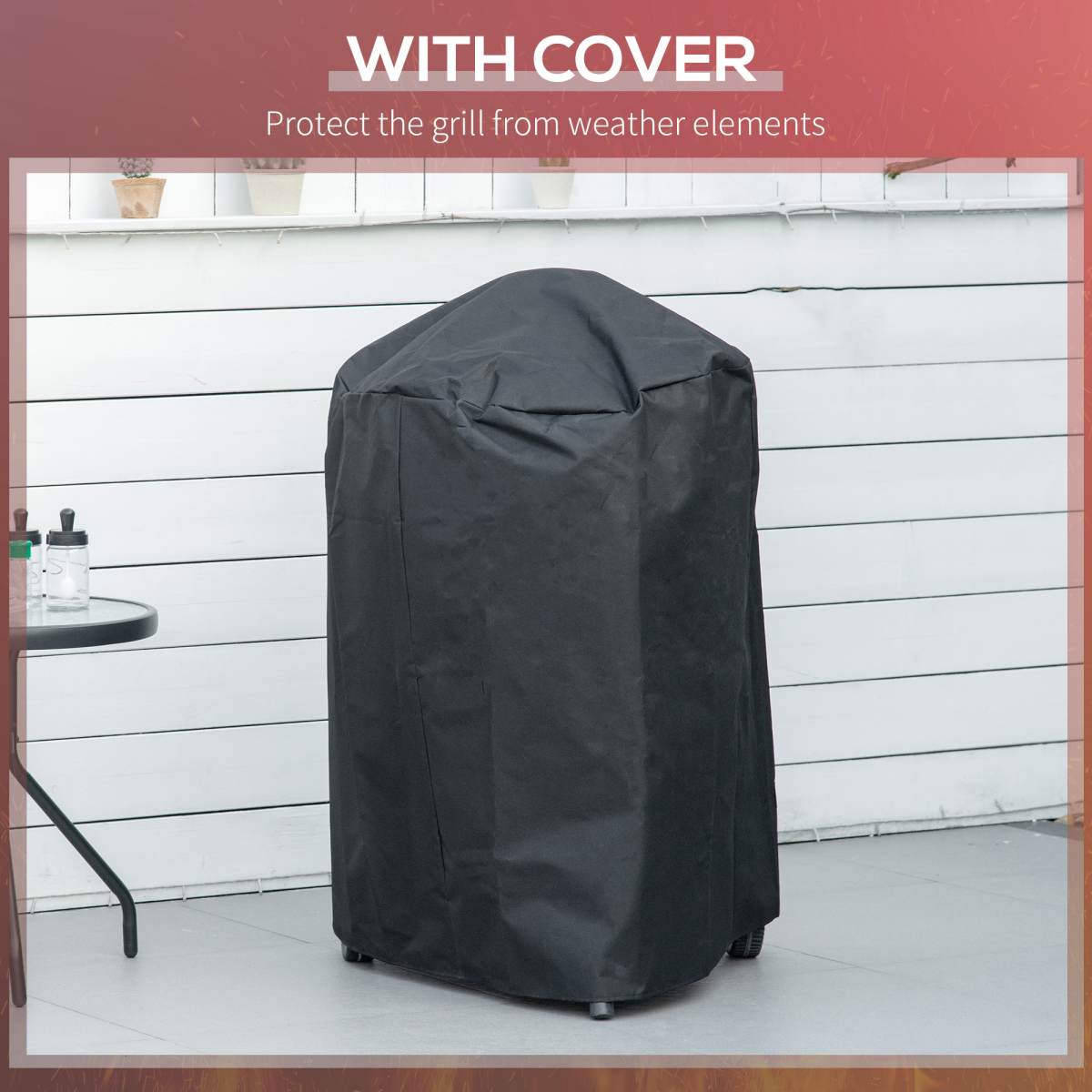 Portable Kettle Charcoal Grill BBQ Smoker w/ Cover, Lid, & Thermometer - Stay-outdoors.co.uk