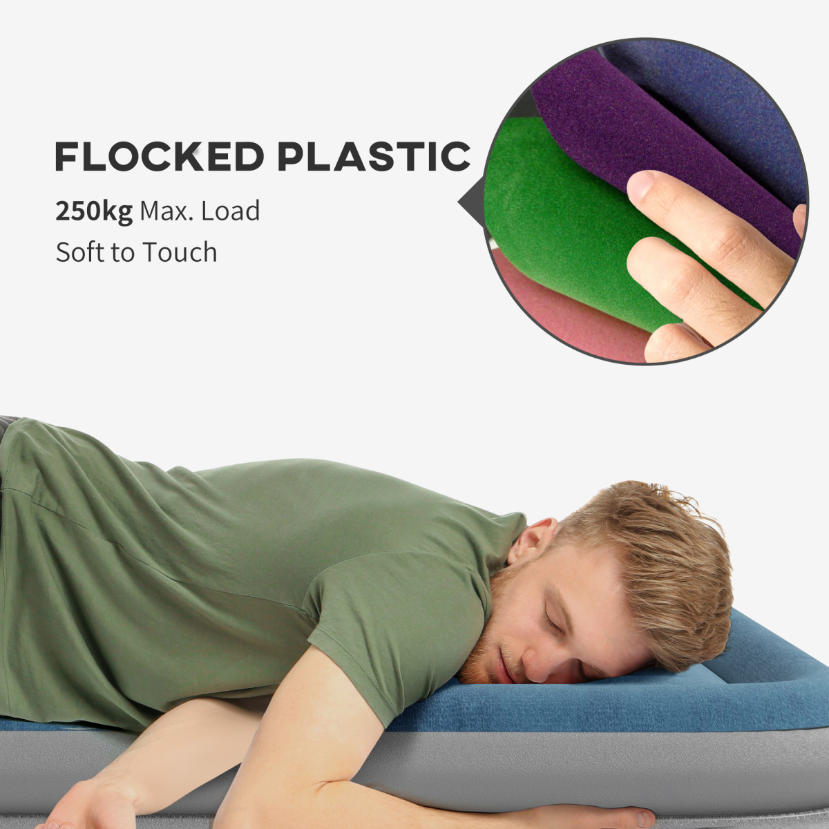 Queen Inflatable Mattress with Electric Pump. - Stay-outdoors.co.uk