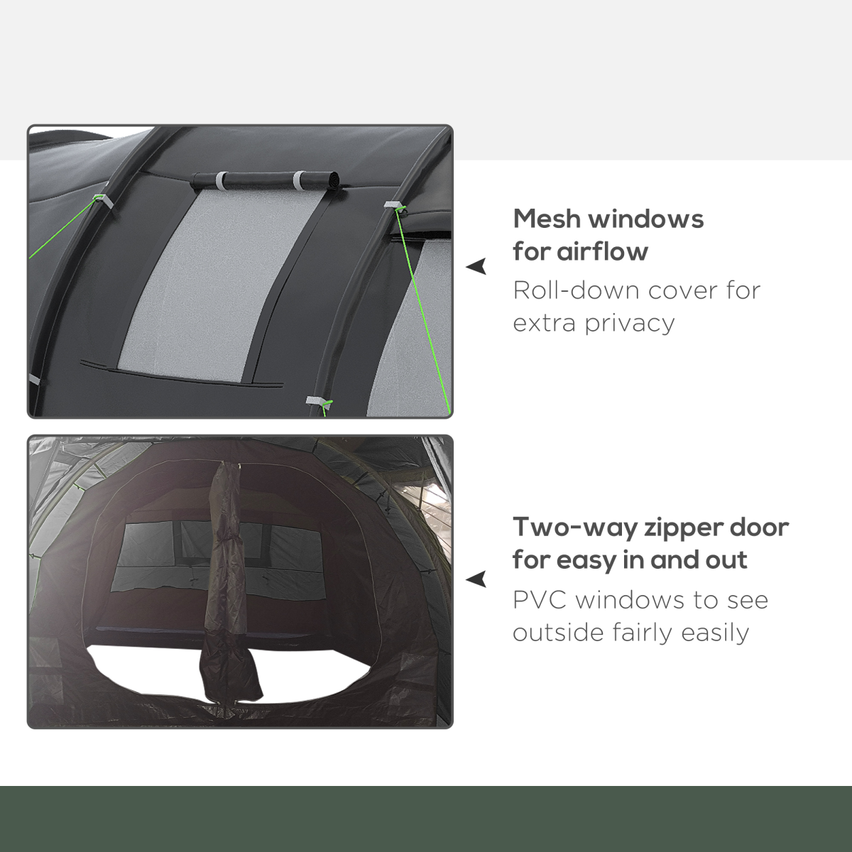 3-4 Persons Tunnel Tent. - Stay-outdoors.co.uk