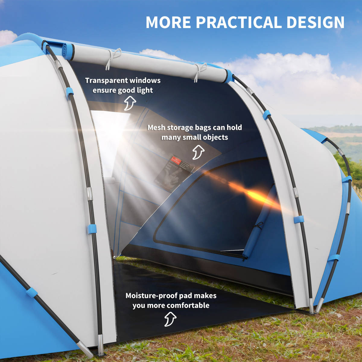 4-6 Persons Camping Tent - Stay-outdoors.co.uk