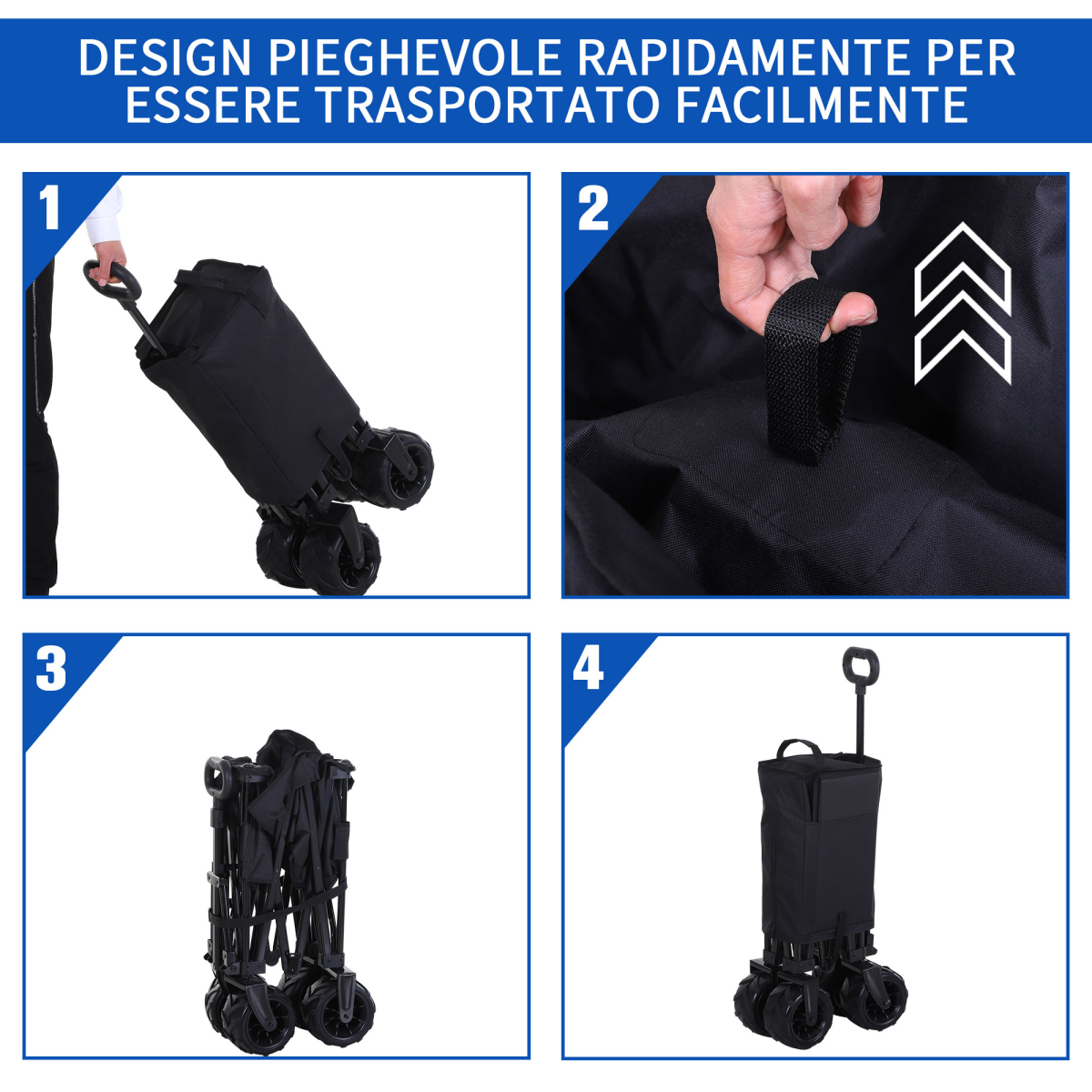 Outdoor Pull Along Trolley. - Stay-outdoors.co.uk