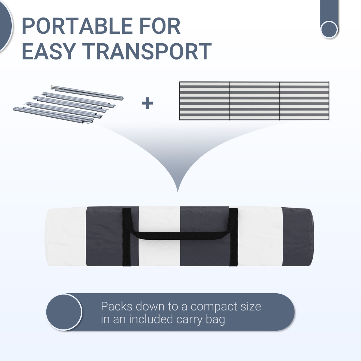 Camping Windbreak Portable Wind Blocker. - Stay-outdoors.co.uk