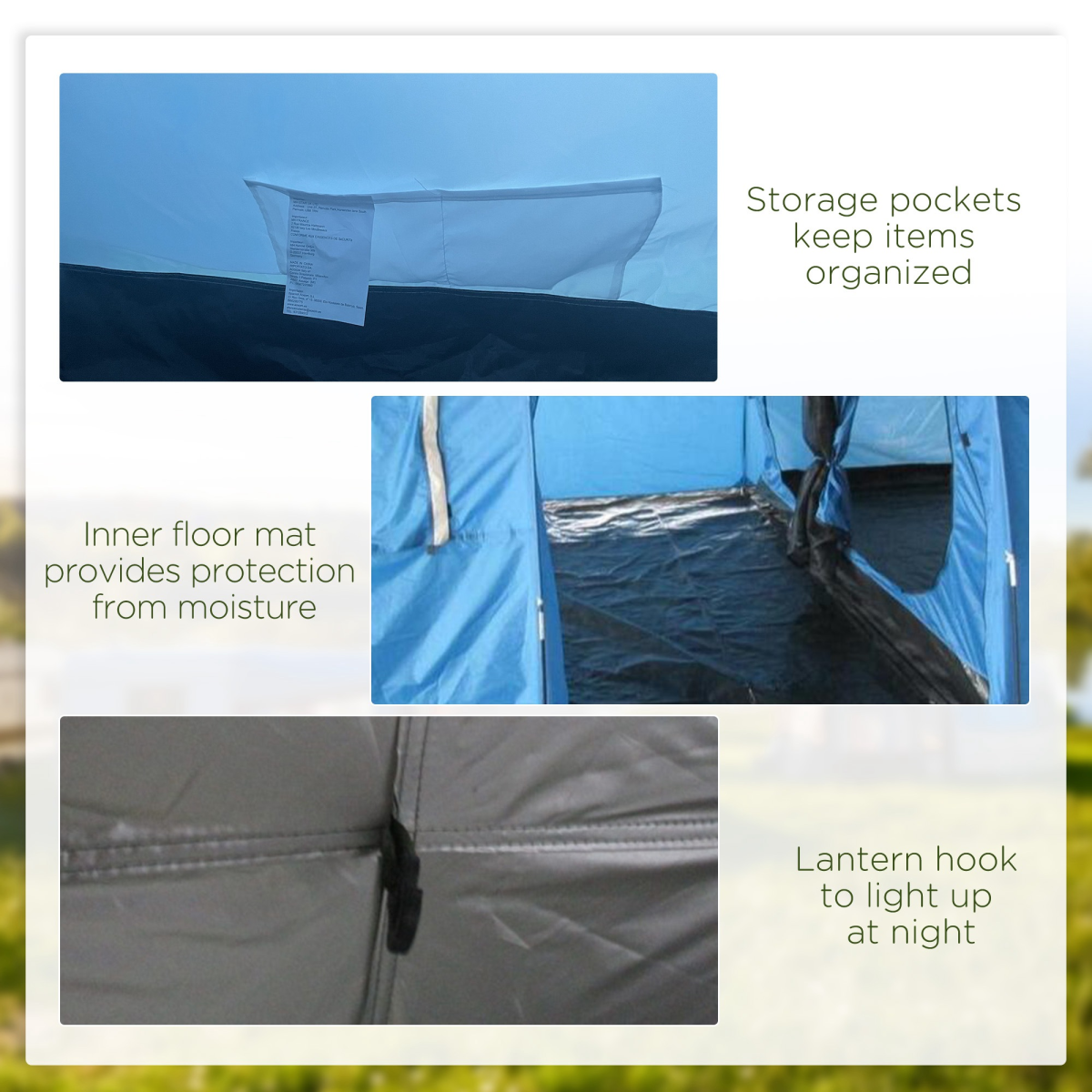 5-6 Man Family Tent Camping Tent with Two Room, Floor & Carry Bag - Stay-outdoors.co.uk