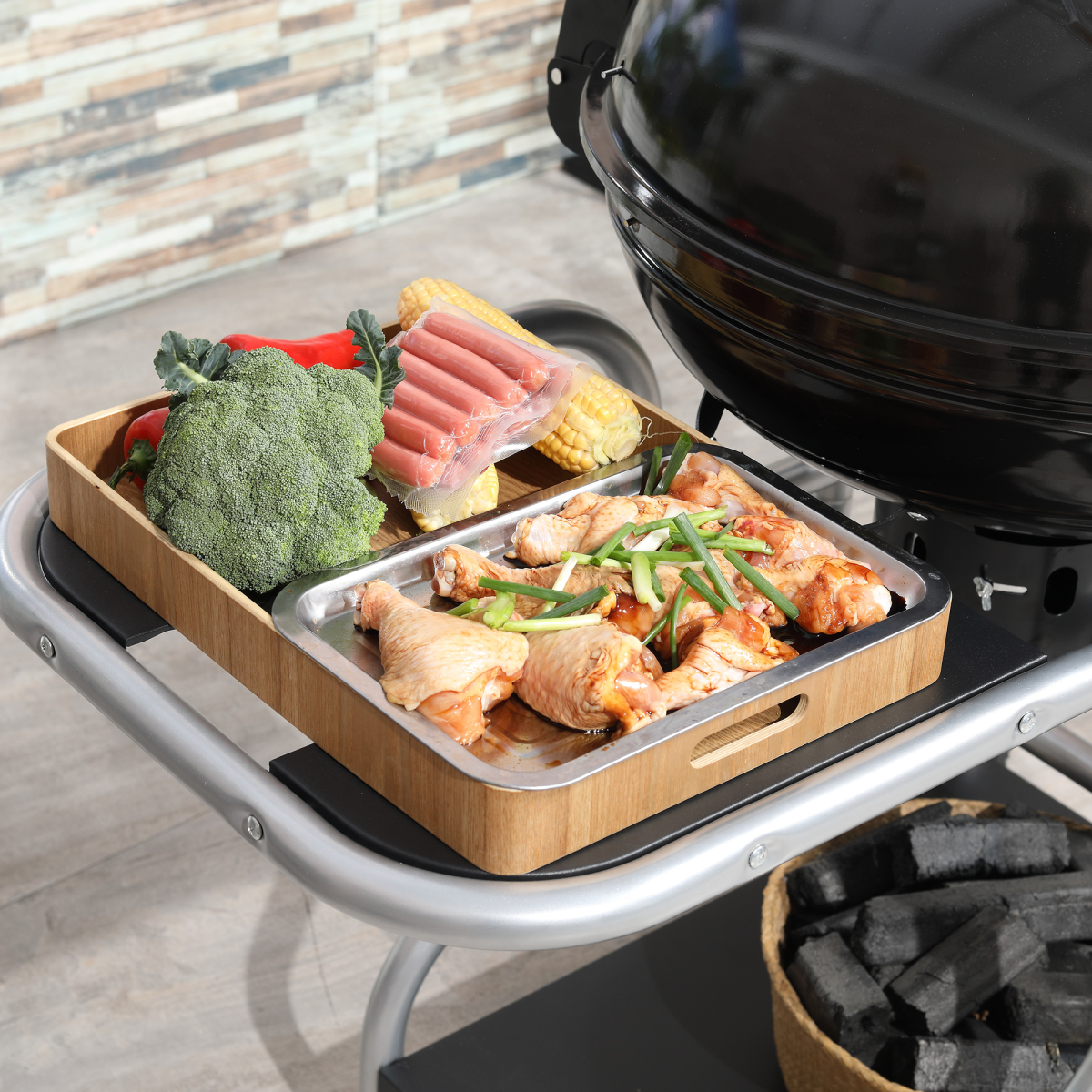 Garden Charcoal Trolley Barbecue Gril. - Stay-outdoors.co.uk