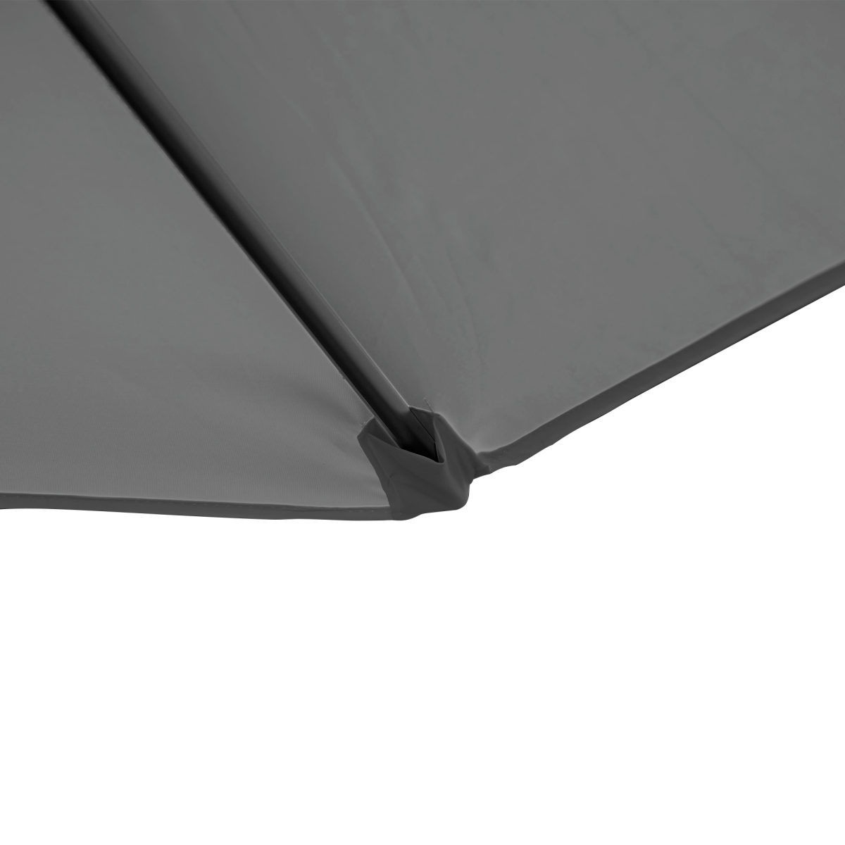 2.5M Garden Cantilever Parasol W/ 360 Rotation and Cross Base, Dark Grey - Stay-outdoors.co.uk