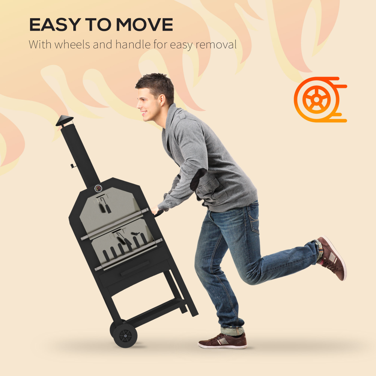 Outdoor Pizza Oven Charcoal Grill. - Stay-outdoors.co.uk