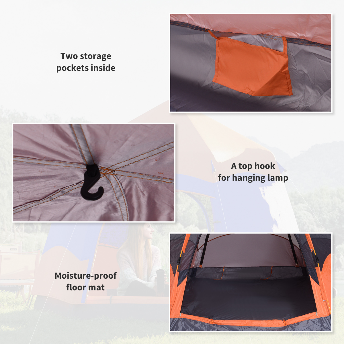 4 Person Pop Up Tent Camping - Stay-outdoors.co.uk