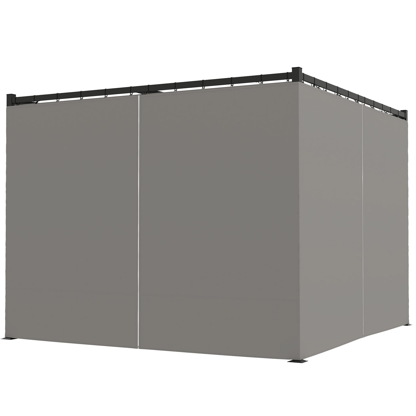 Pergola with Retractable Roof and Curtains, Light Grey - Stay-outdoors.co.uk