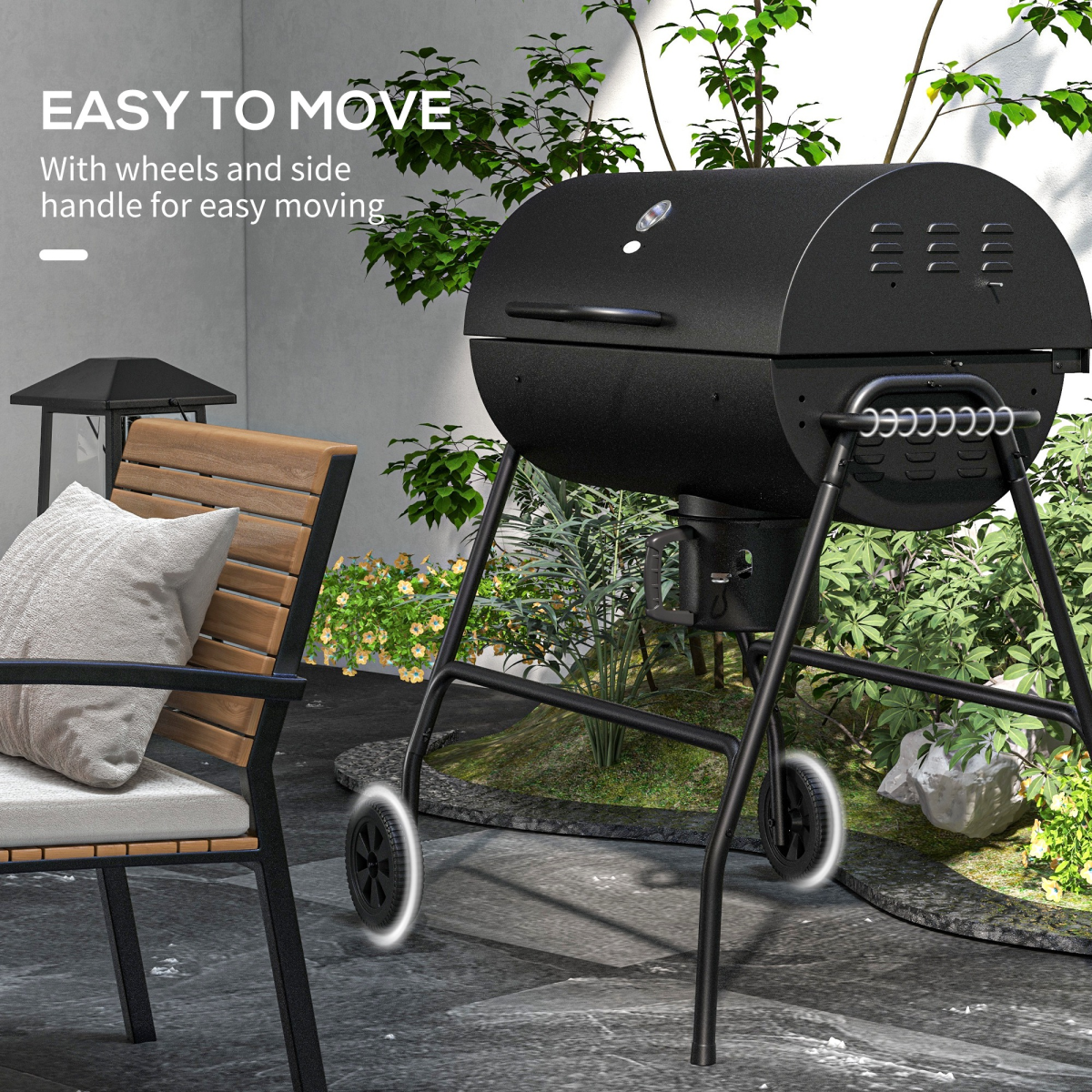 Barrel Charcoal Barbecue BBQ Grill - Stay-outdoors.co.uk