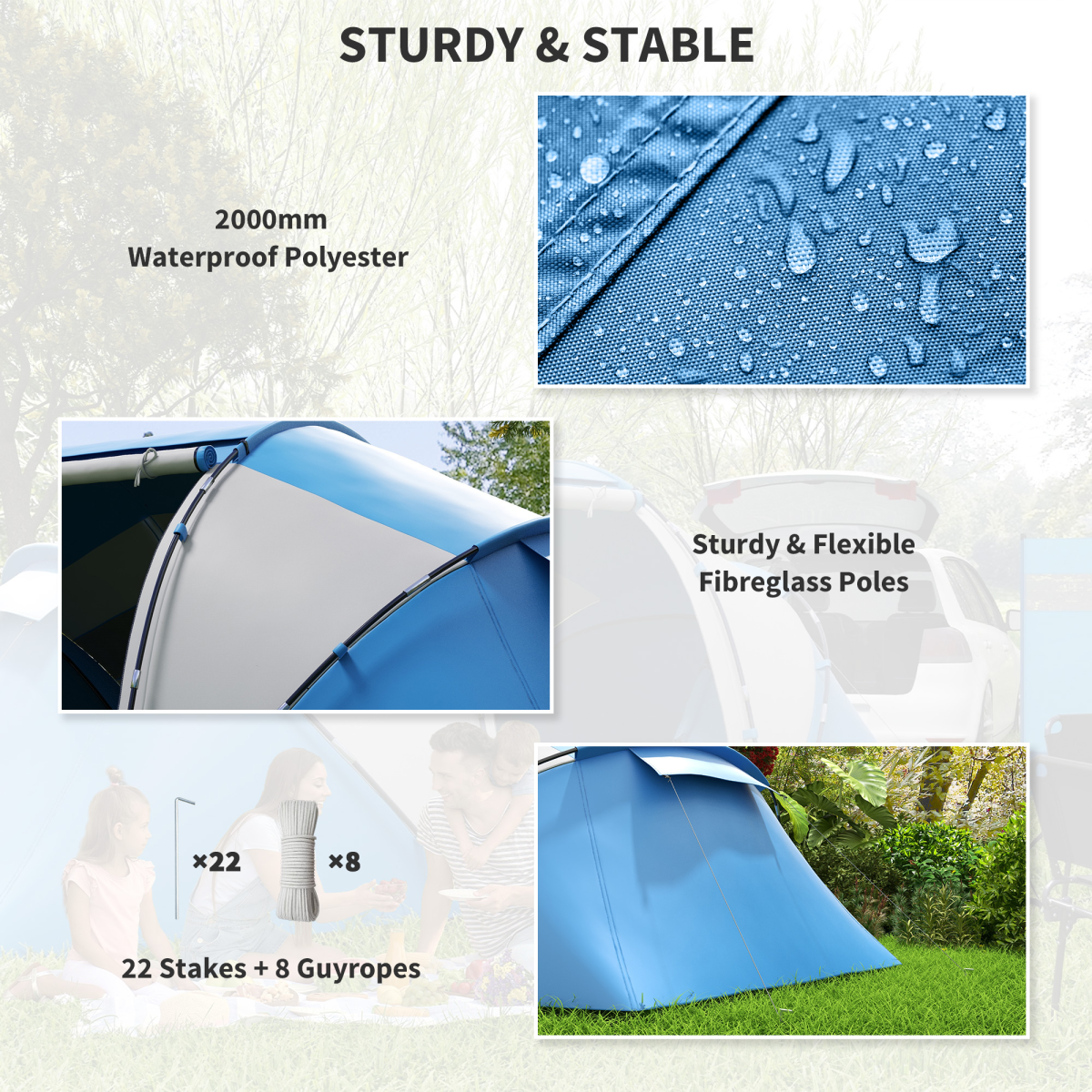 4-6 Persons Camping Tent - Stay-outdoors.co.uk
