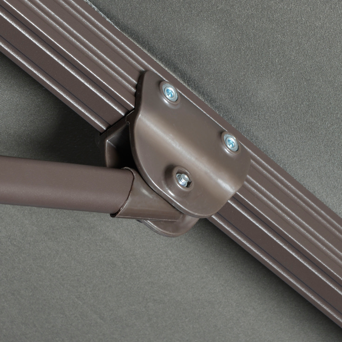 3(m) Cantilever Parasol 360� Rotation Roma Umbrella with Tilt Grey - Stay-outdoors.co.uk