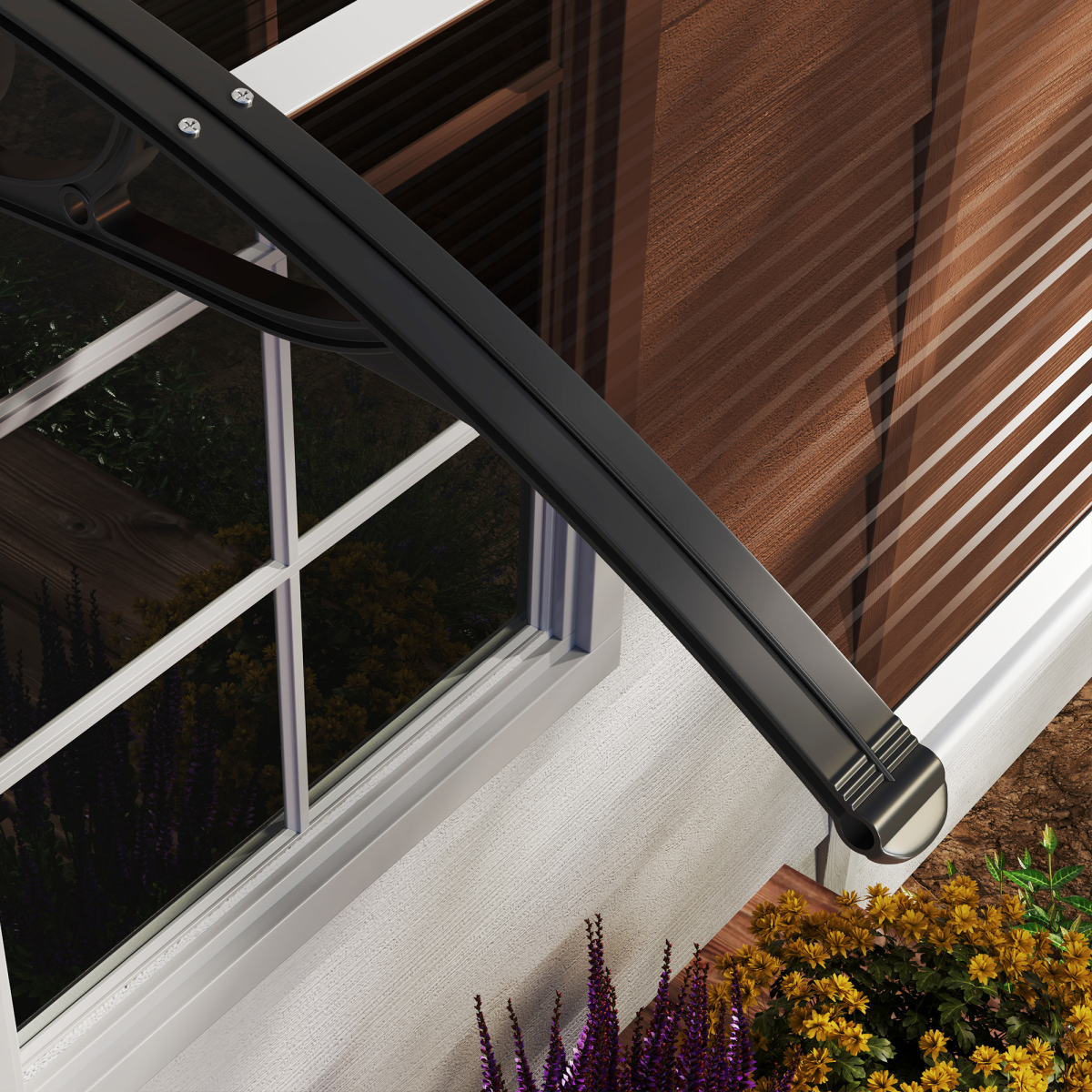 Stylish All weather Door Canopy. - Stay-outdoors.co.uk