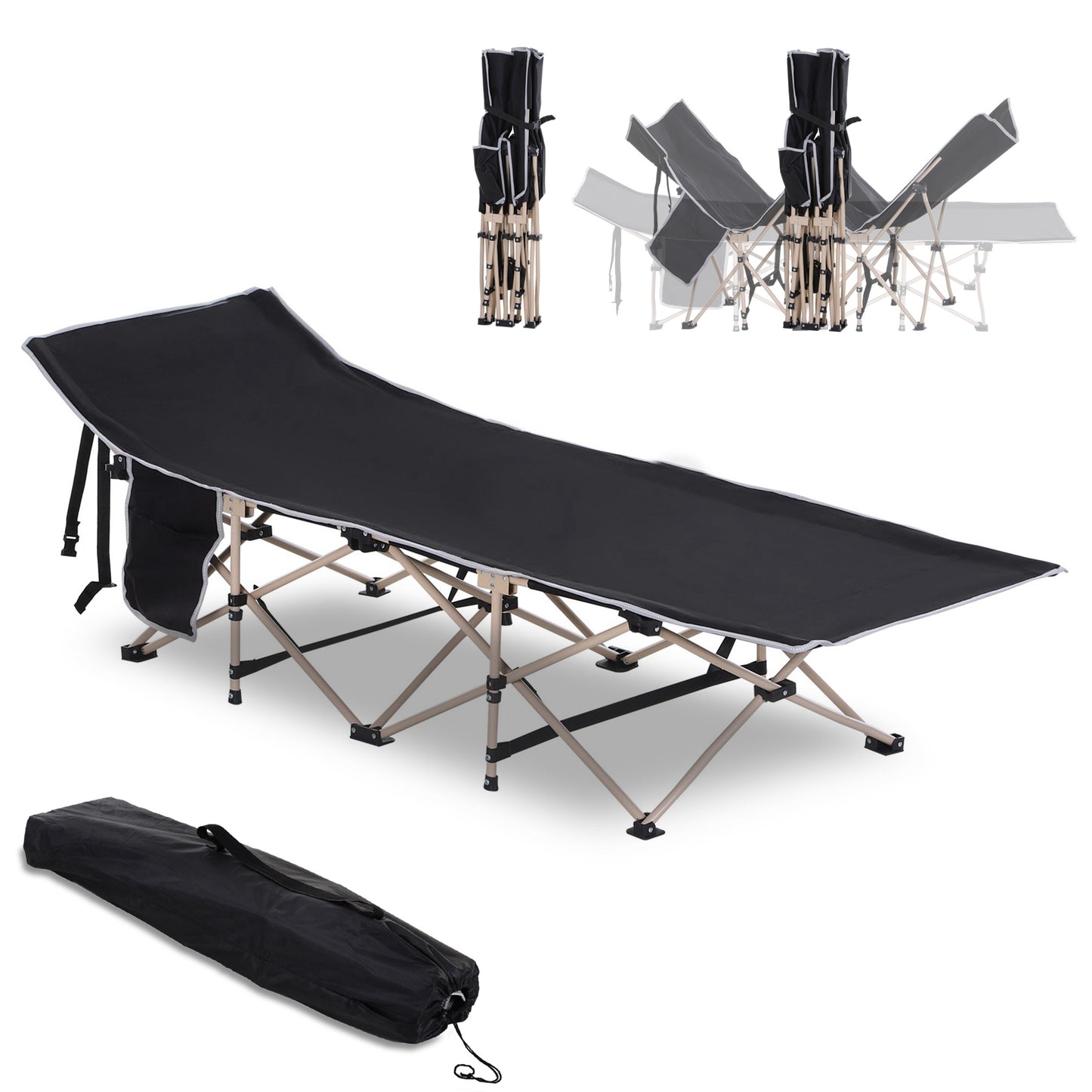Single Portable Outdoor sleeping bed. - Stay-outdoors.co.uk