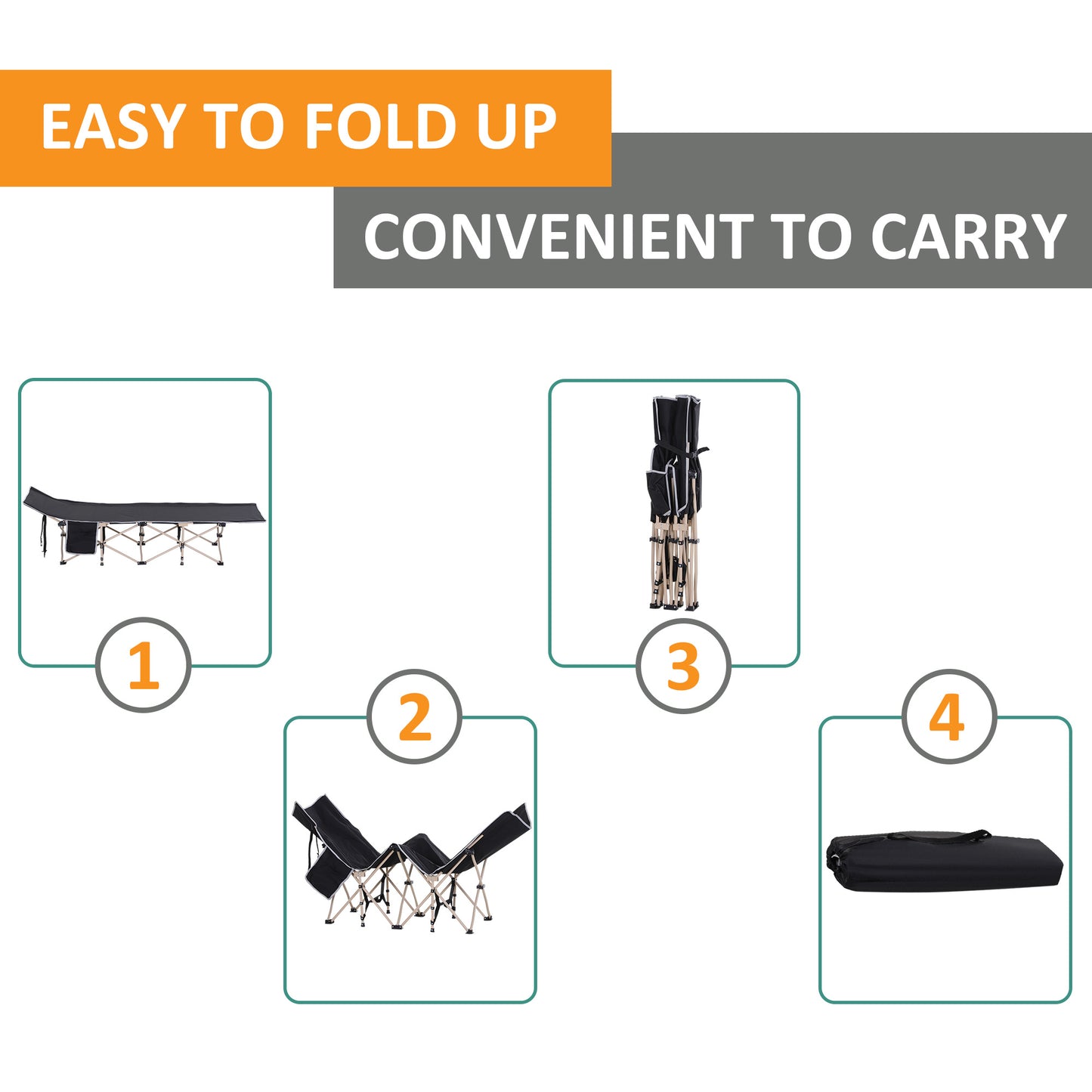 Single Portable Outdoor sleeping bed. - Stay-outdoors.co.uk