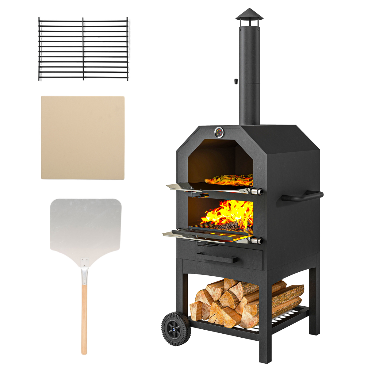 Outdoor Pizza Oven Charcoal Grill. - Stay-outdoors.co.uk