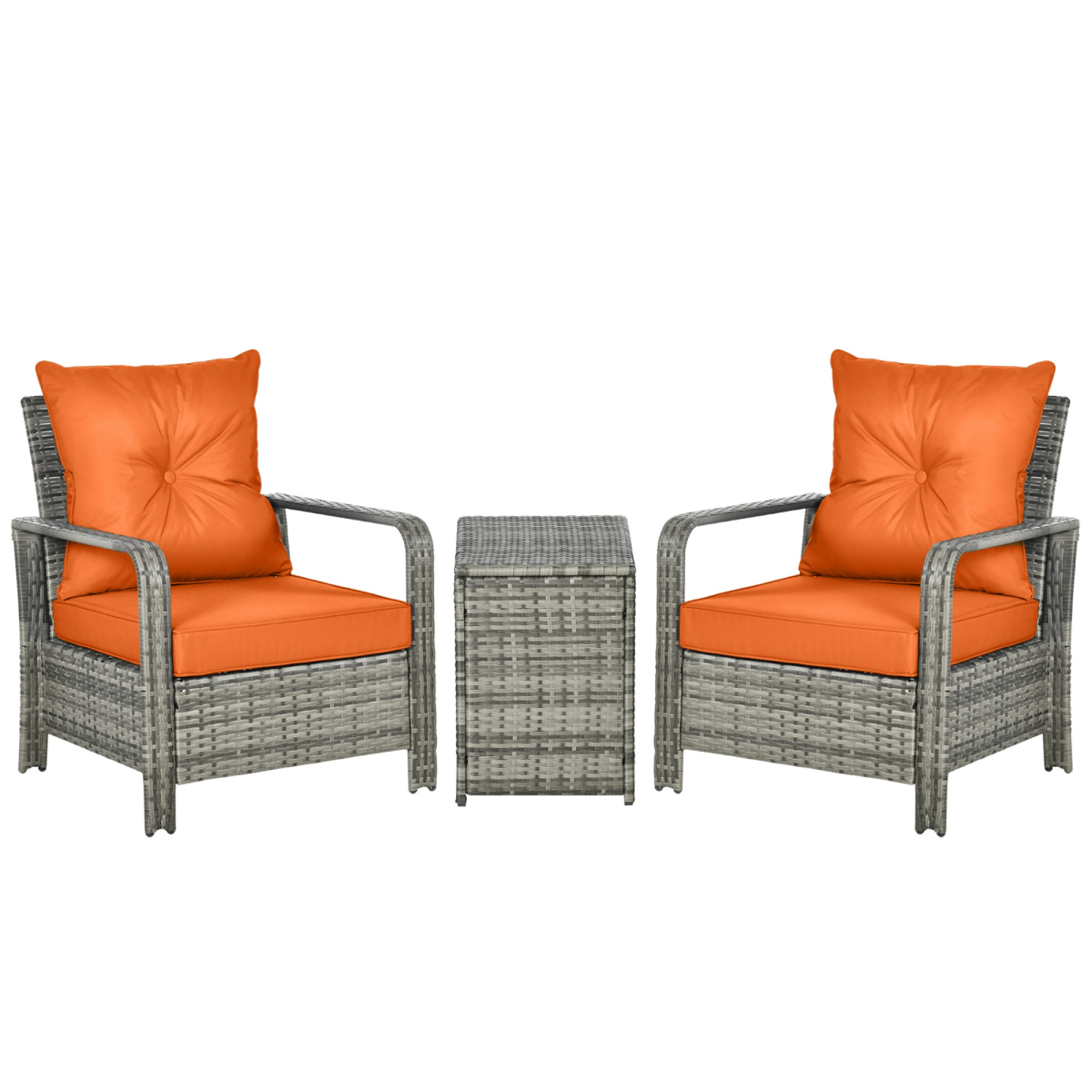 Three Piece Rattan Garden Sofa Set. - Stay-outdoors.co.uk