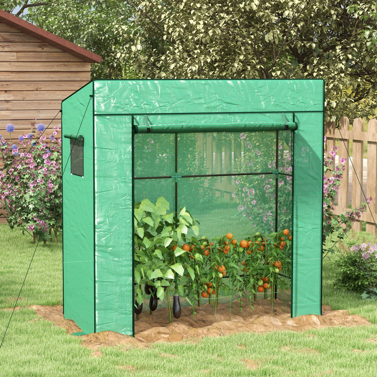 Space Saving Lean-to Greenhouse. - Stay-outdoors.co.uk
