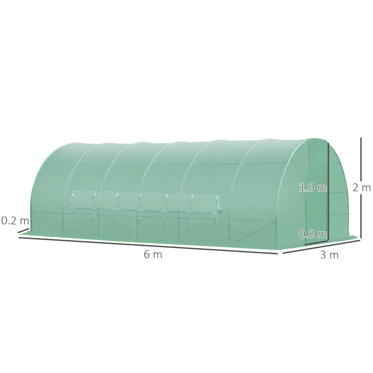 Large Walk-in Garden Polytunnel Greenhouse. - Stay-outdoors.co.uk