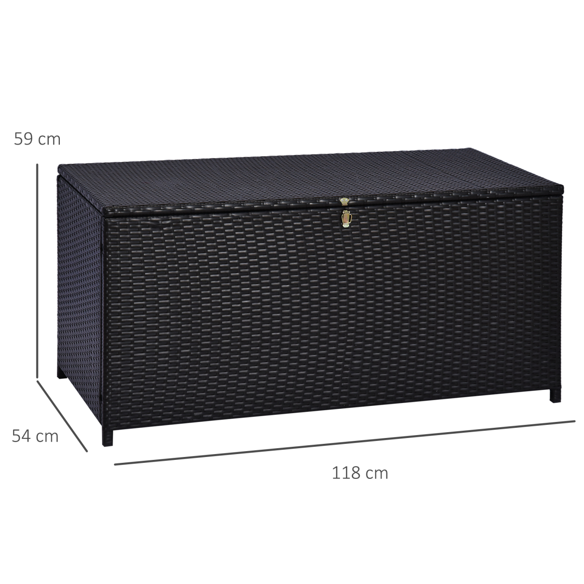 Large Rattan Outdoor storage Box