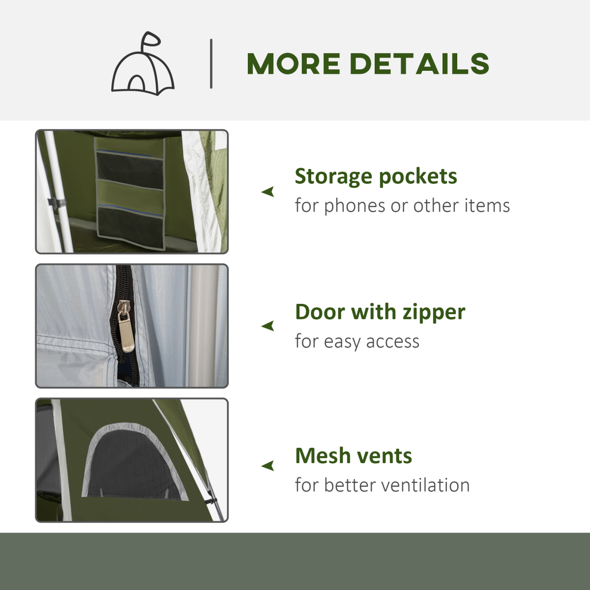 Camping Tent, Family Tent 4-8 Person 2 Room Easy Set Up.