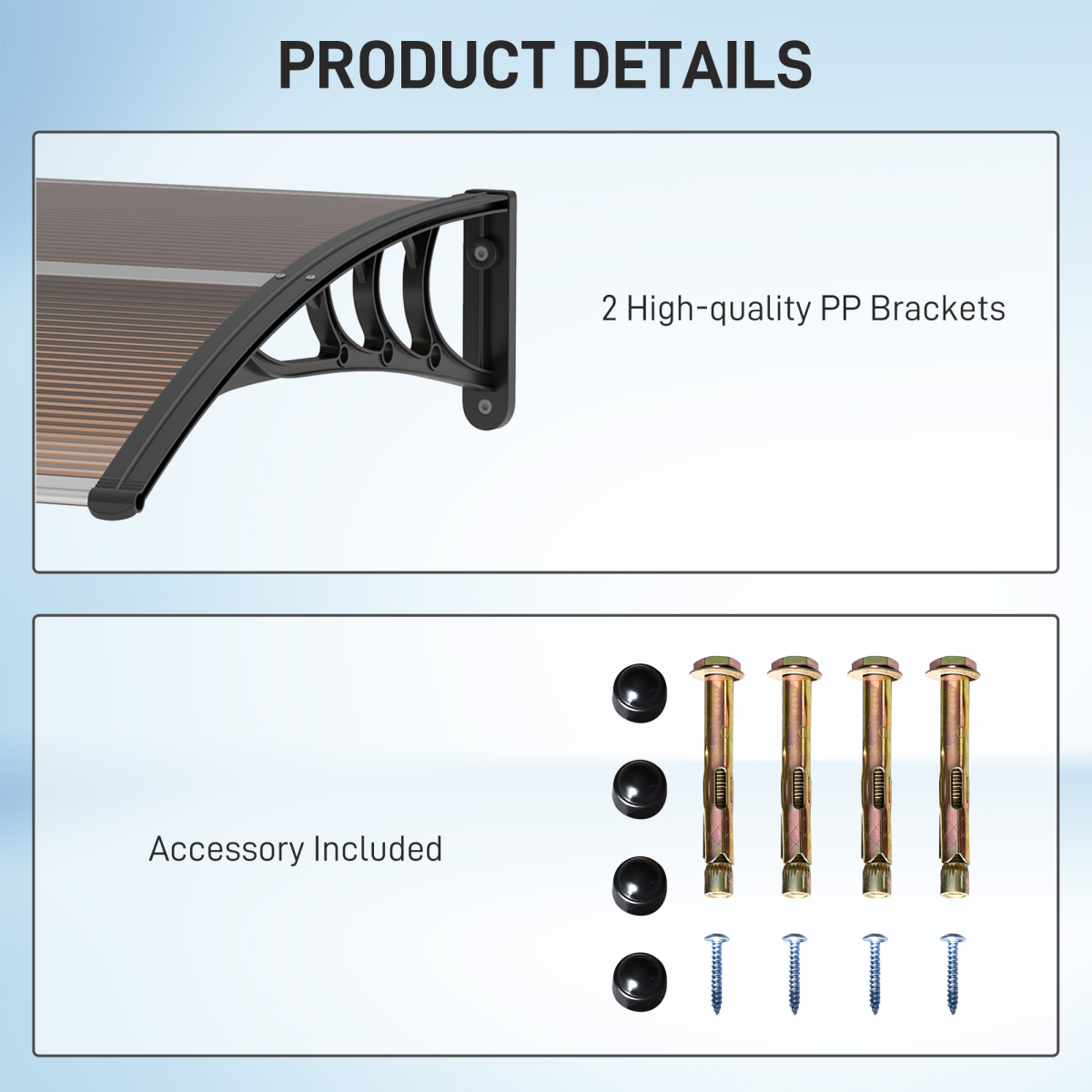 Stylish All weather Door Canopy. - Stay-outdoors.co.uk