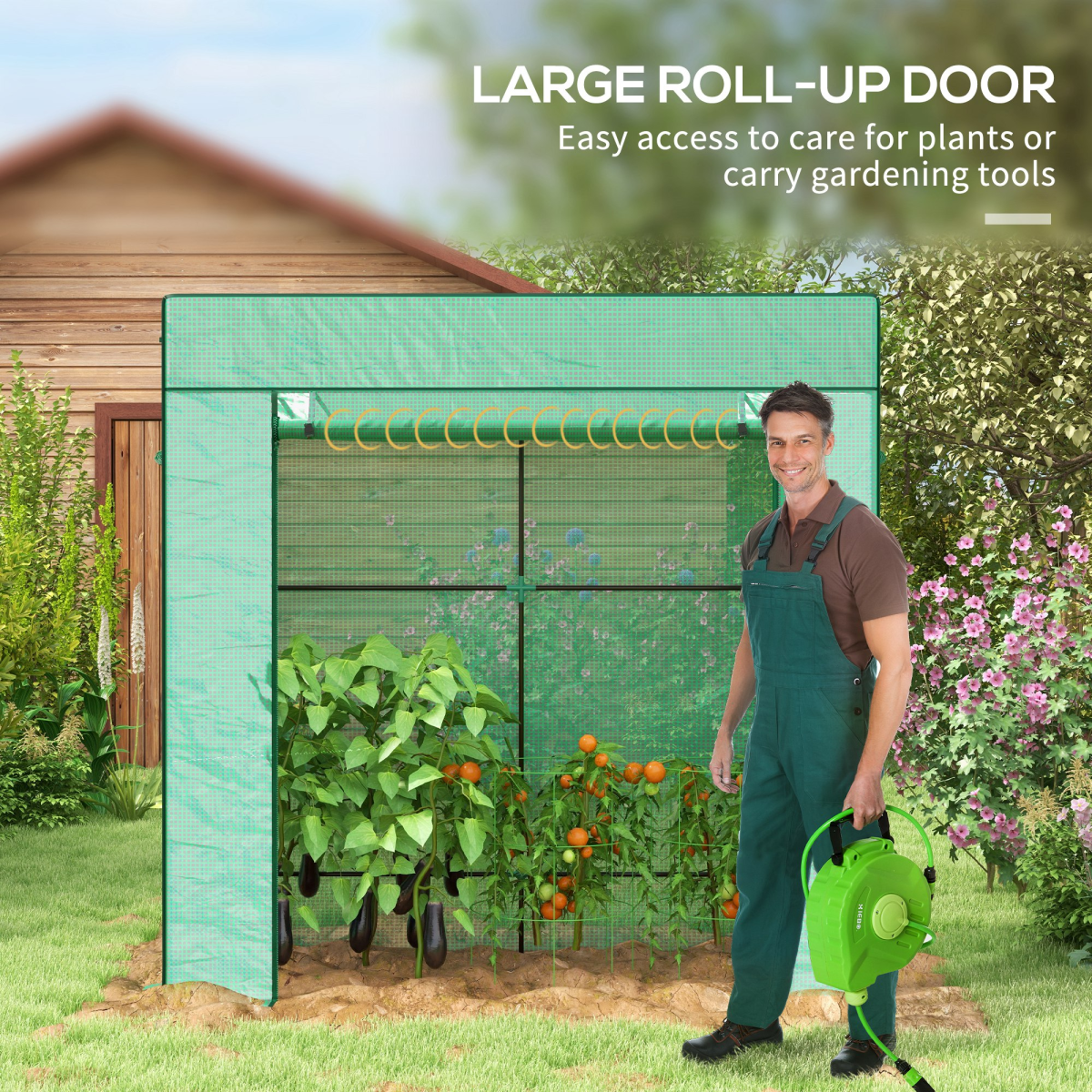 Space Saving Lean-to Greenhouse. - Stay-outdoors.co.uk