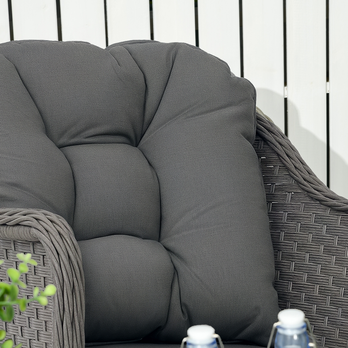 Cushioned Four Seater Rattan Garden Furniture