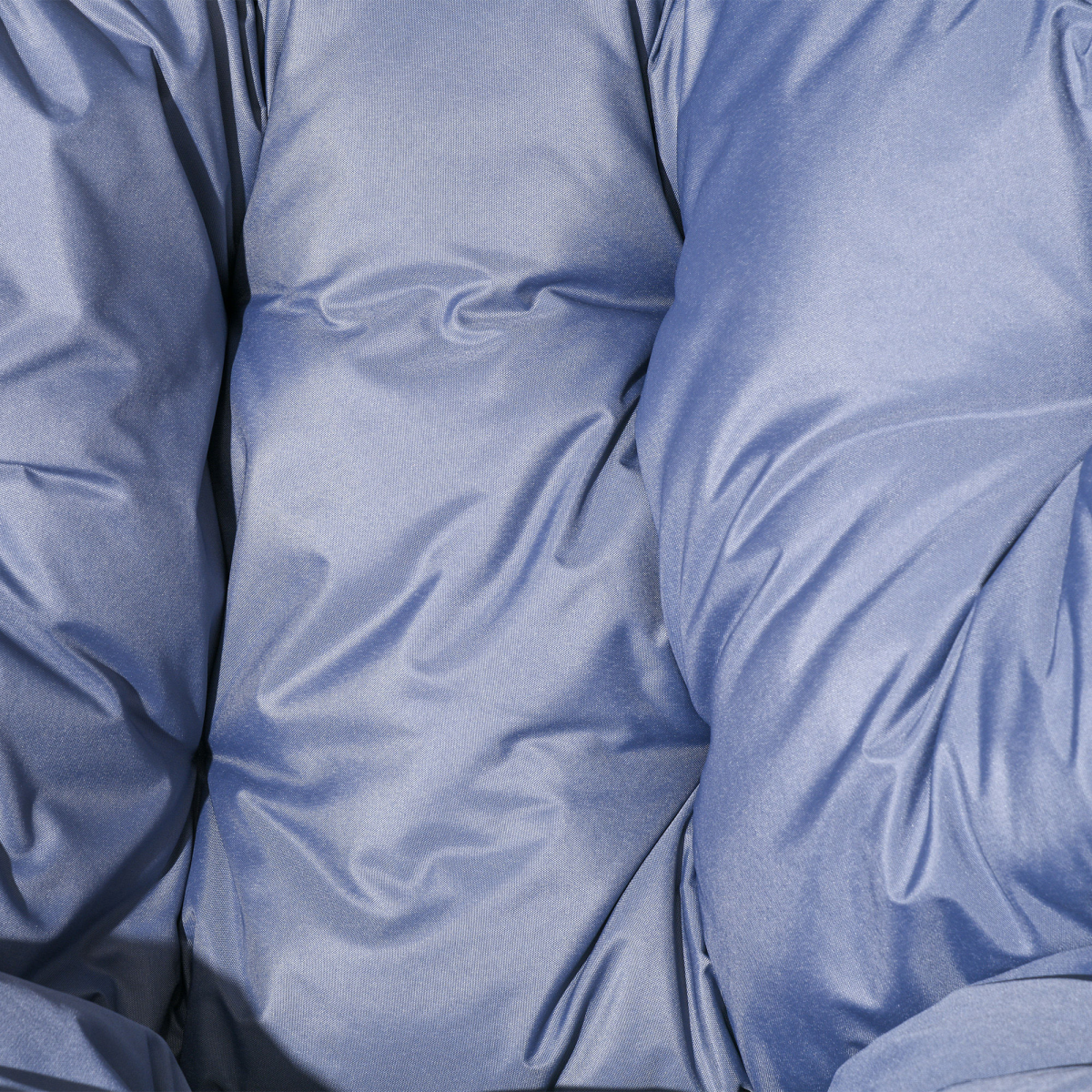 Rattan Garden Egg Chair with Headrest, Grey - Stay-outdoors.co.uk