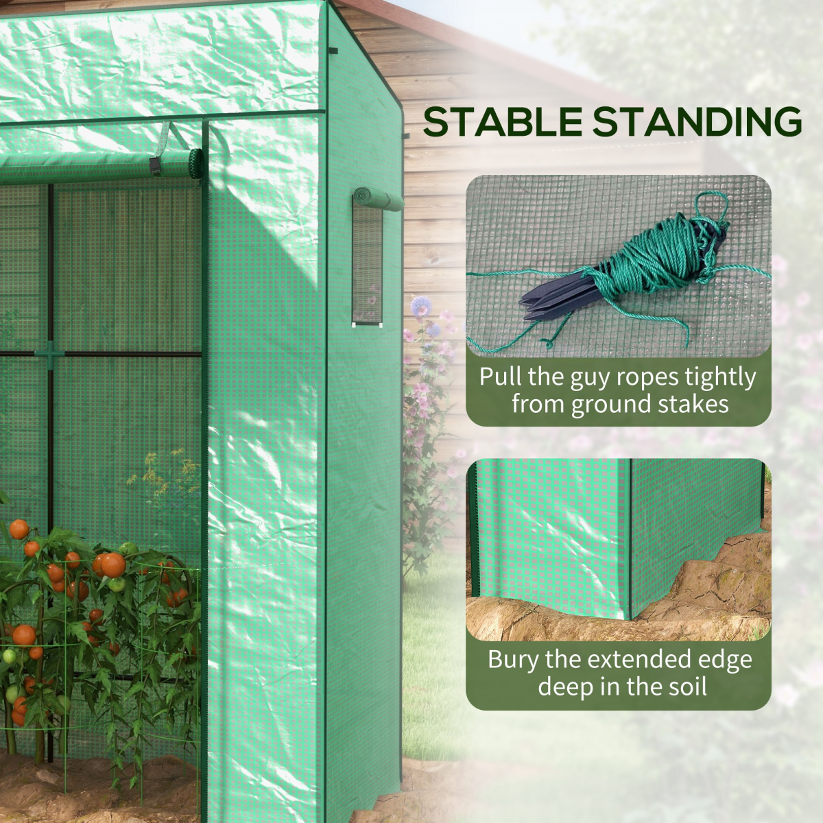 Space Saving Lean-to Greenhouse. - Stay-outdoors.co.uk